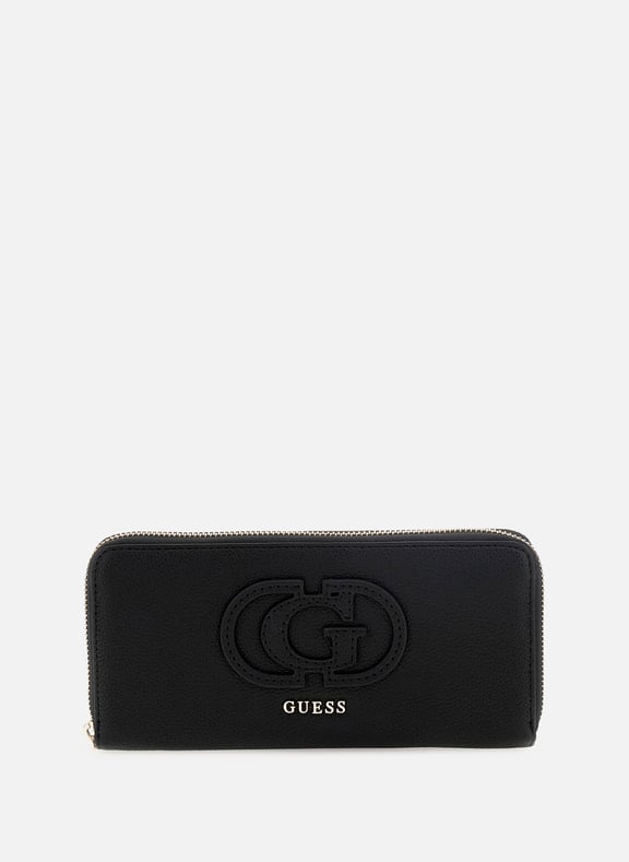 Portefeuille à logo Noir by GUESS GUESS Portefeuille à logo Noir