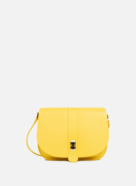 Sac besace - top double Jaune by LANCASTER LANCASTER Sac besace - top double Jaune
