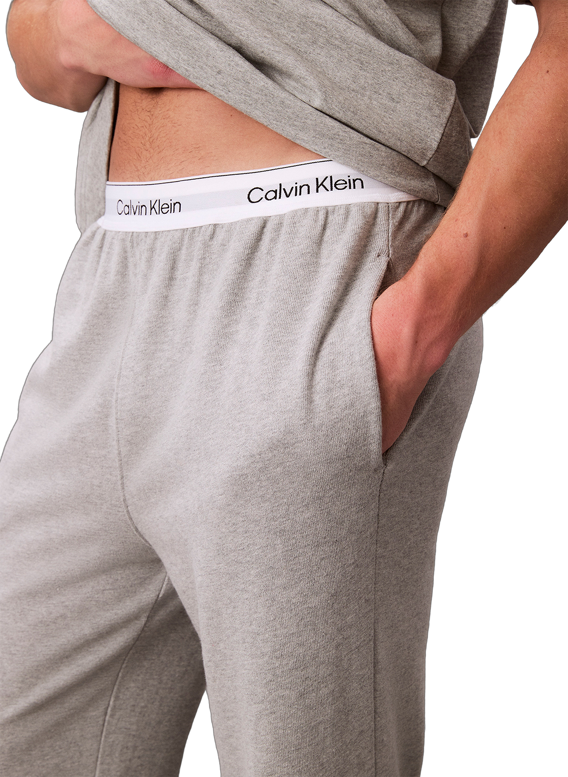 Cotton Trousers CALVIN KLEIN Grey