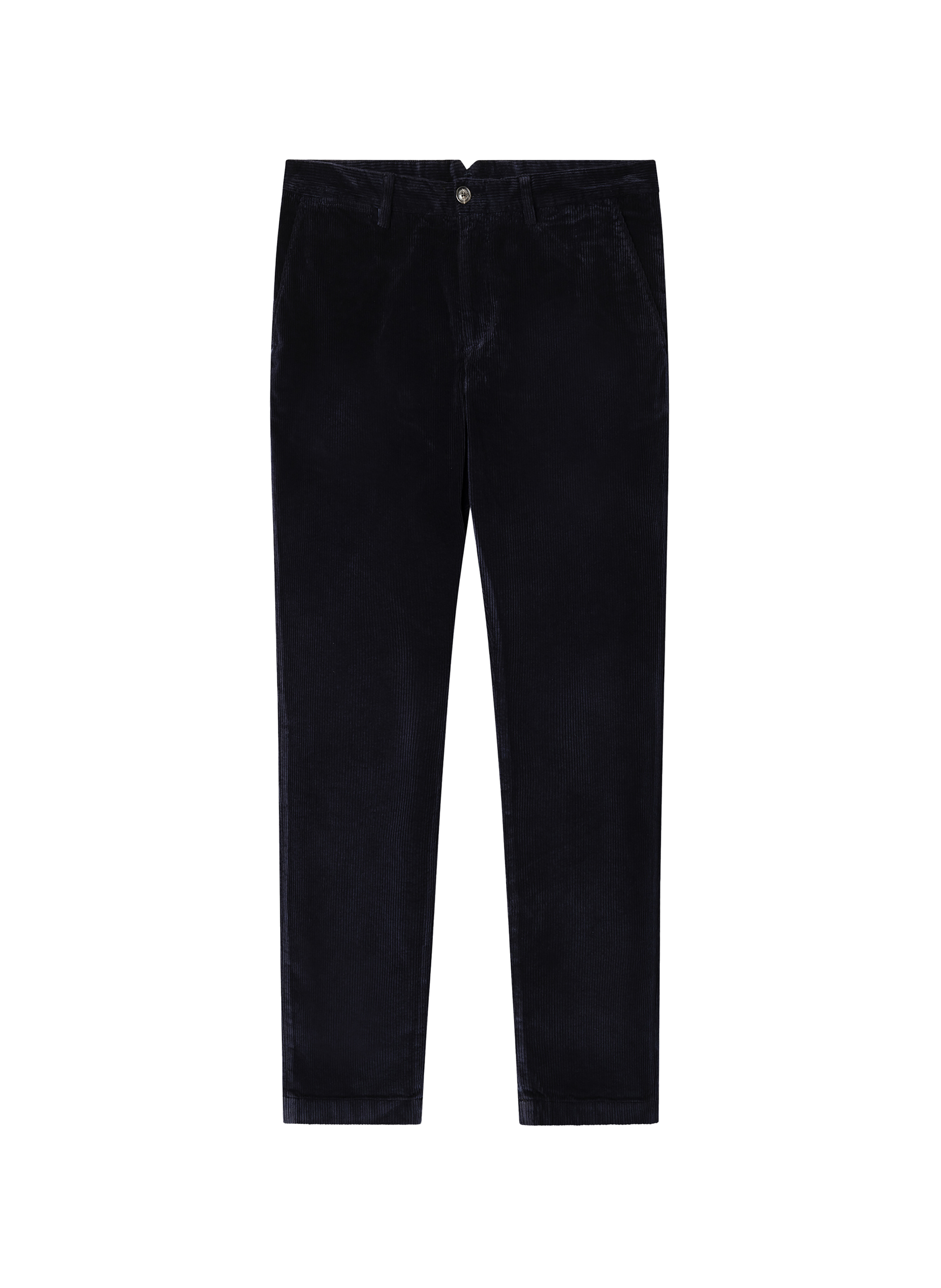 Corduroy chinos FACONNABLE Blue