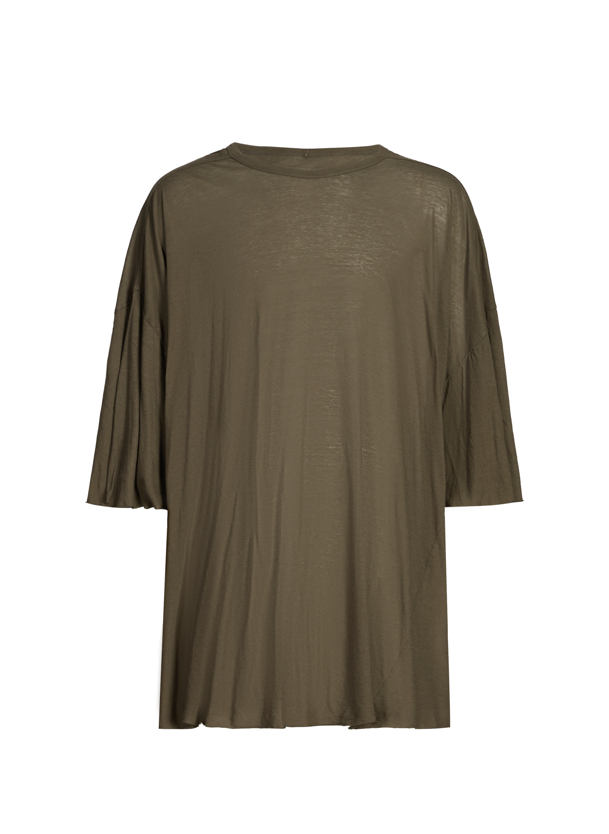 Loose cotton T-shirt RICK OWENS Green