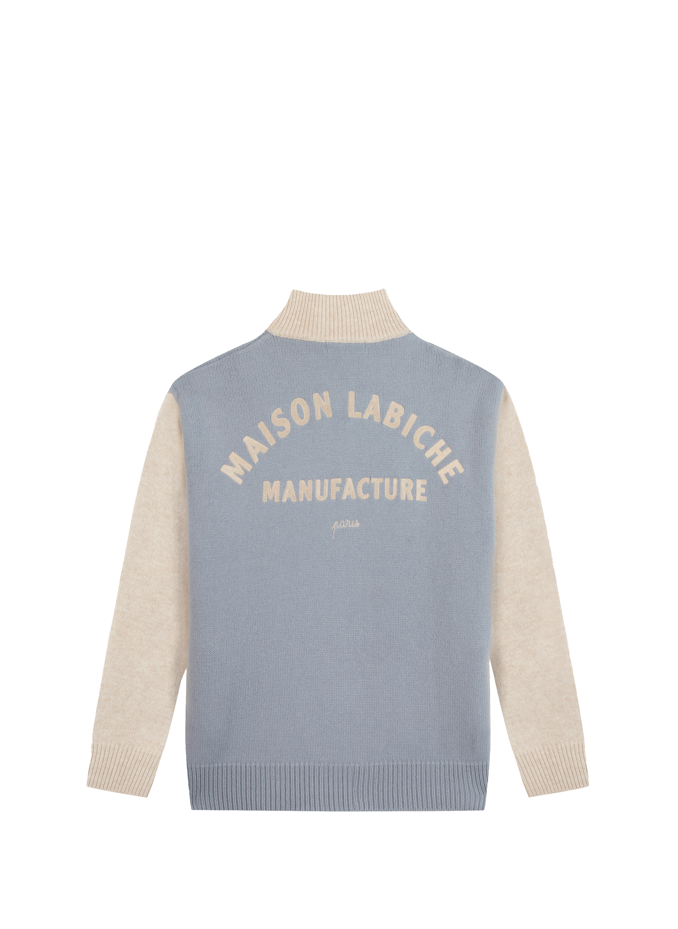 Gilet en laine brodé MAISON LABICHE Gris