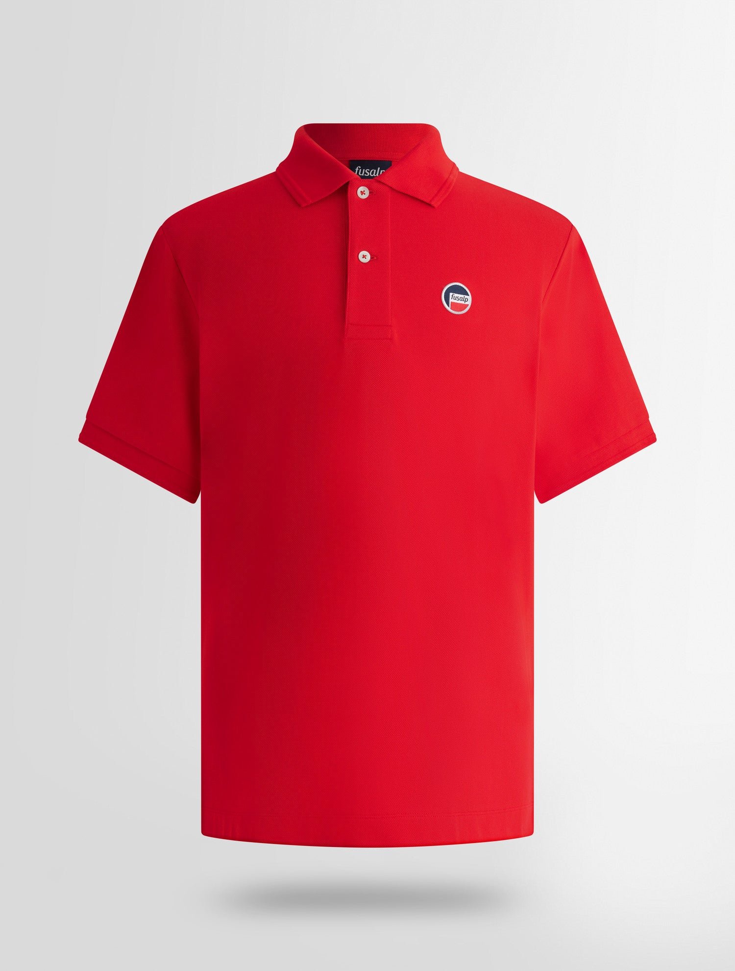 Polo manches courtes gerlo col polo coupe regular FUSALP Rouge