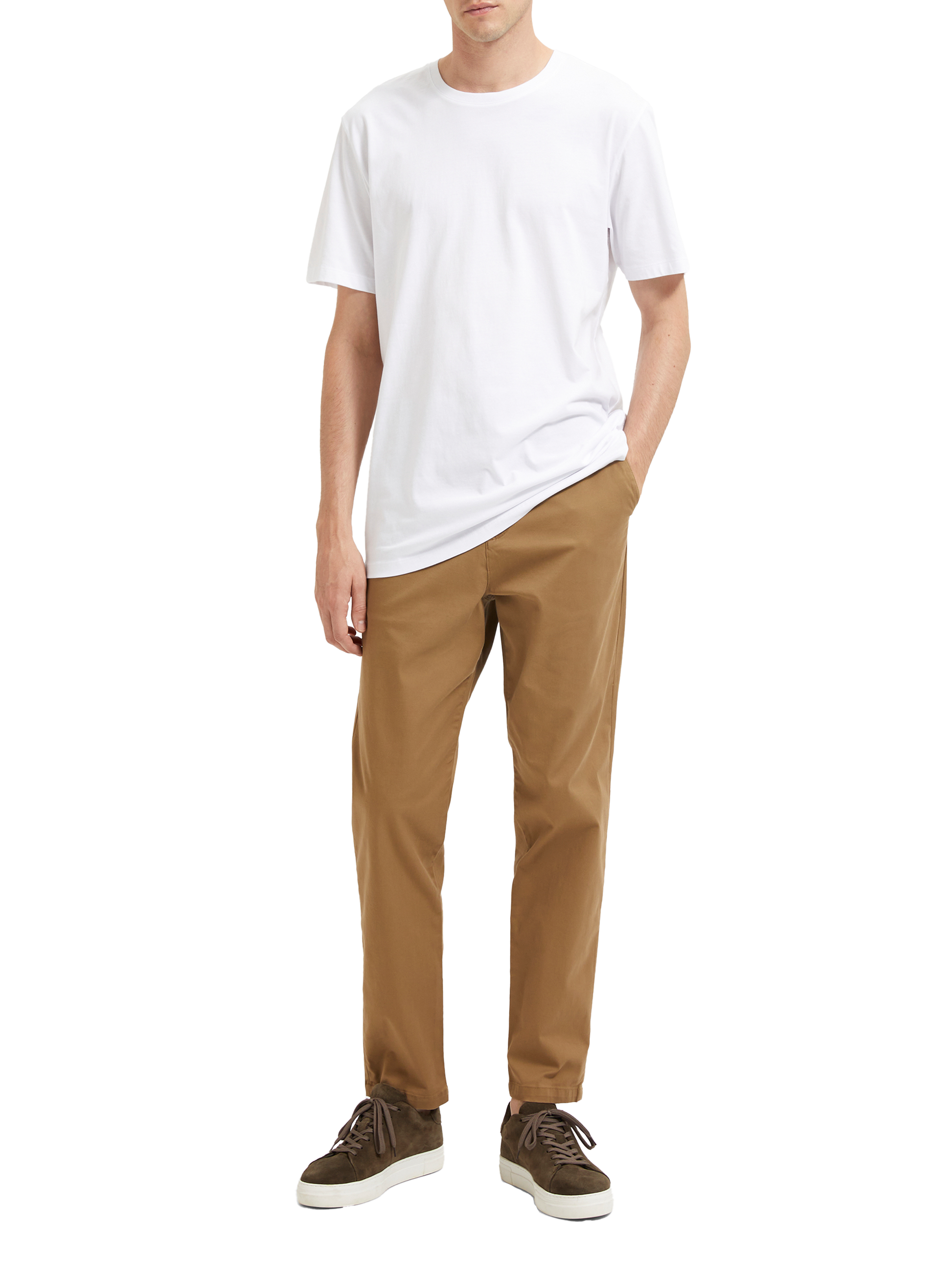 T-shirt en coton  SELECTED Blanc