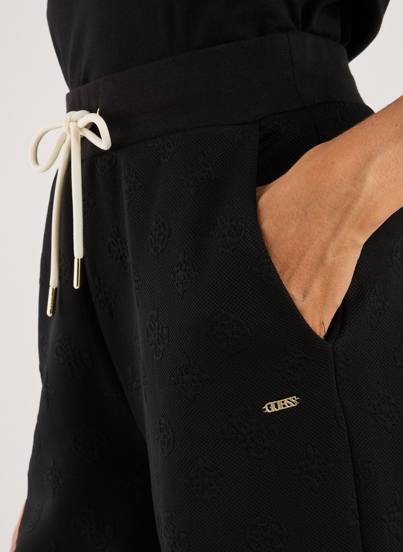 Loose printed Trousers GUESS Black