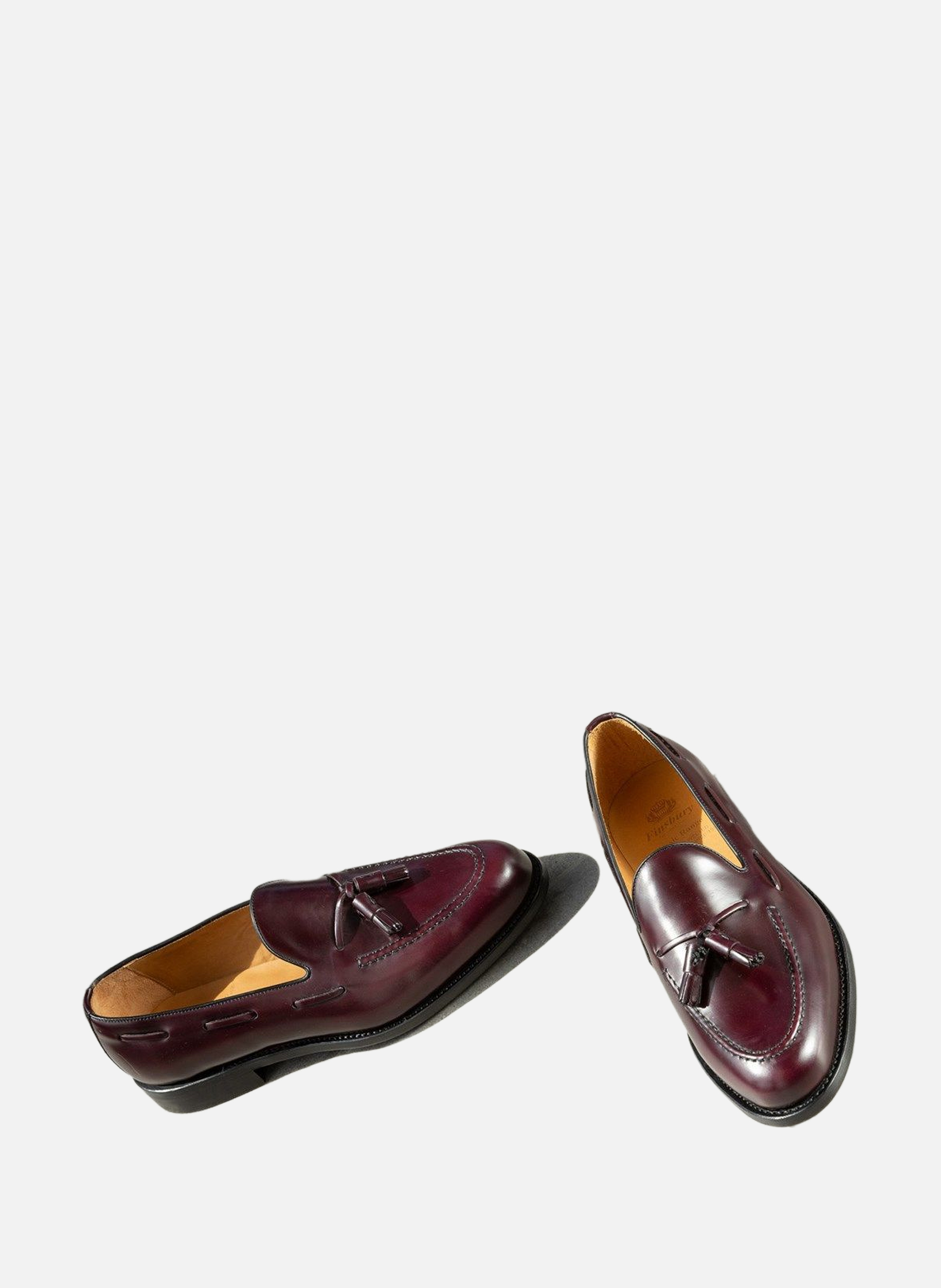 Mocassins cuir olden FINSBURY Rouge