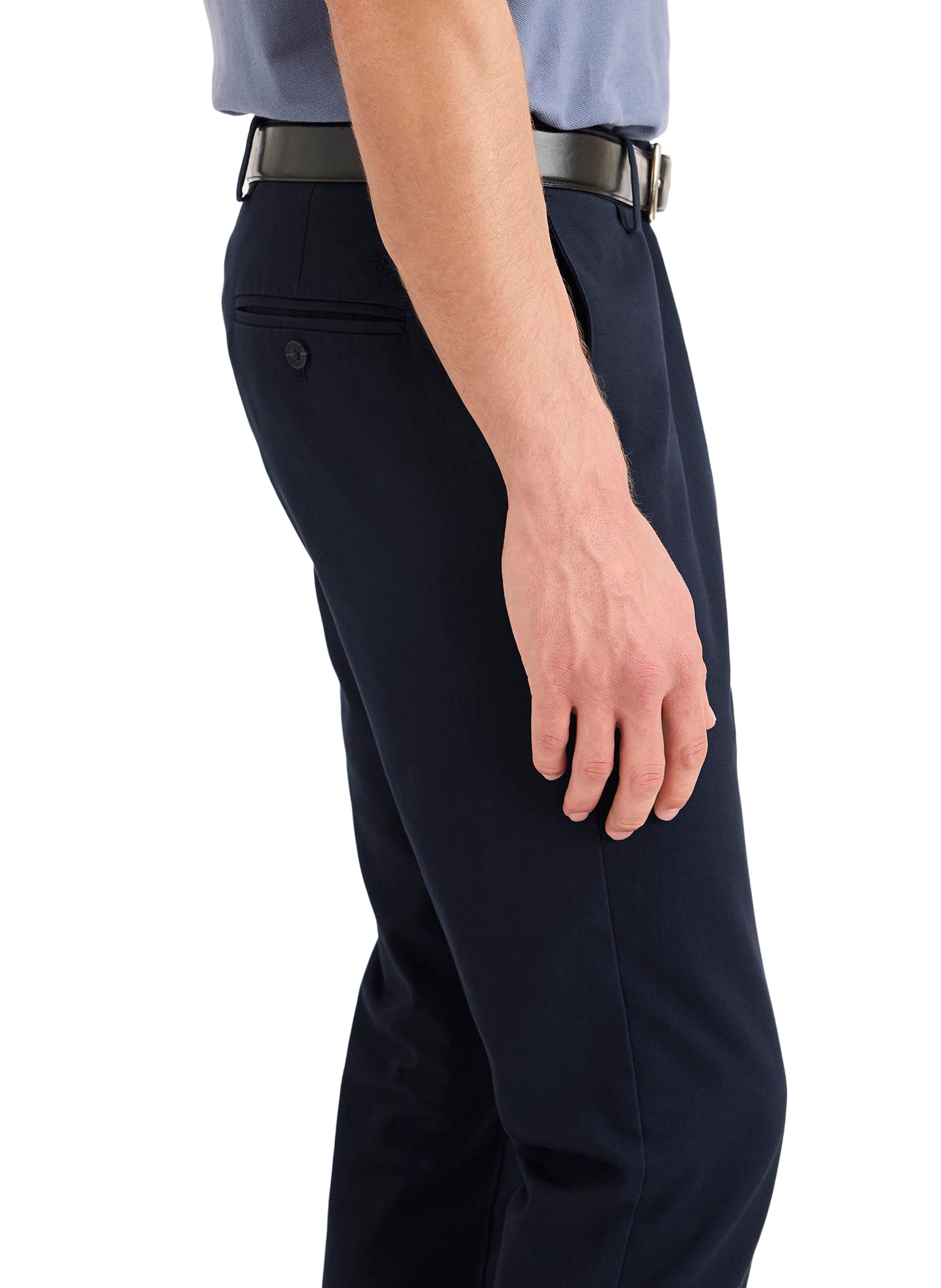 Plain cotton trousers DOCKERS Blue