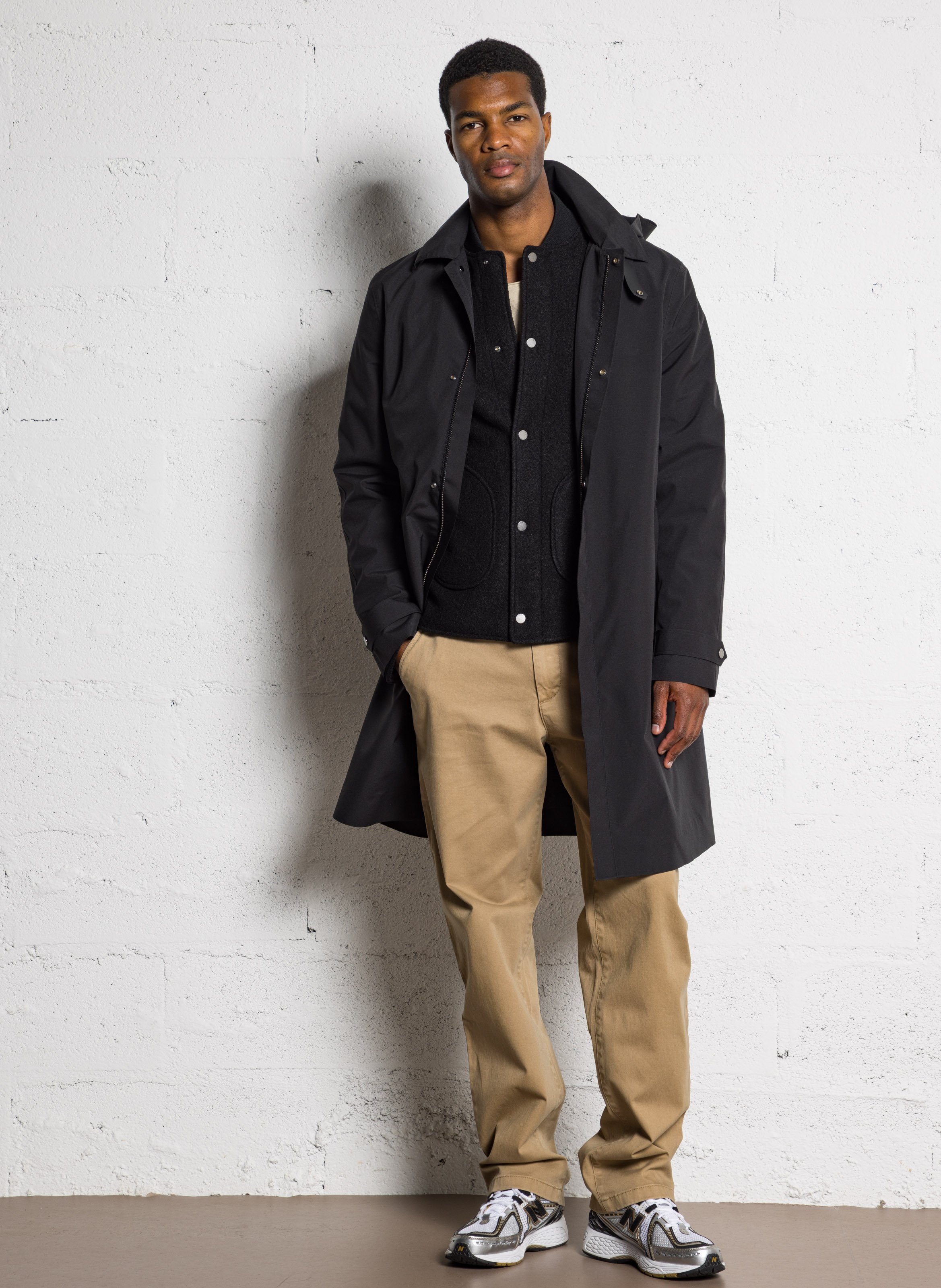 Parka col classique avec blouson amovible IKKS Noir