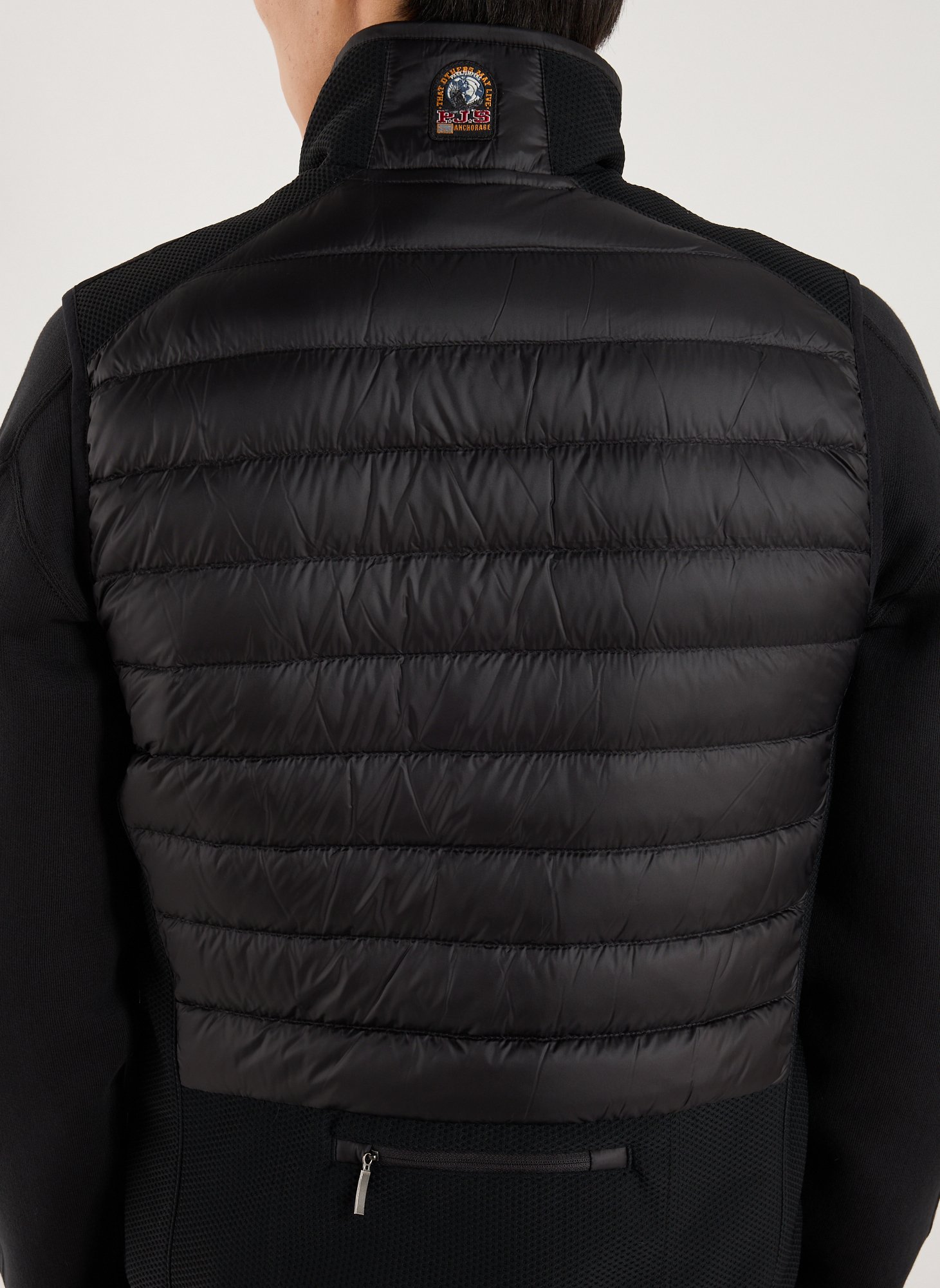 Sleeveless high neck vest PARAJUMPERS Black