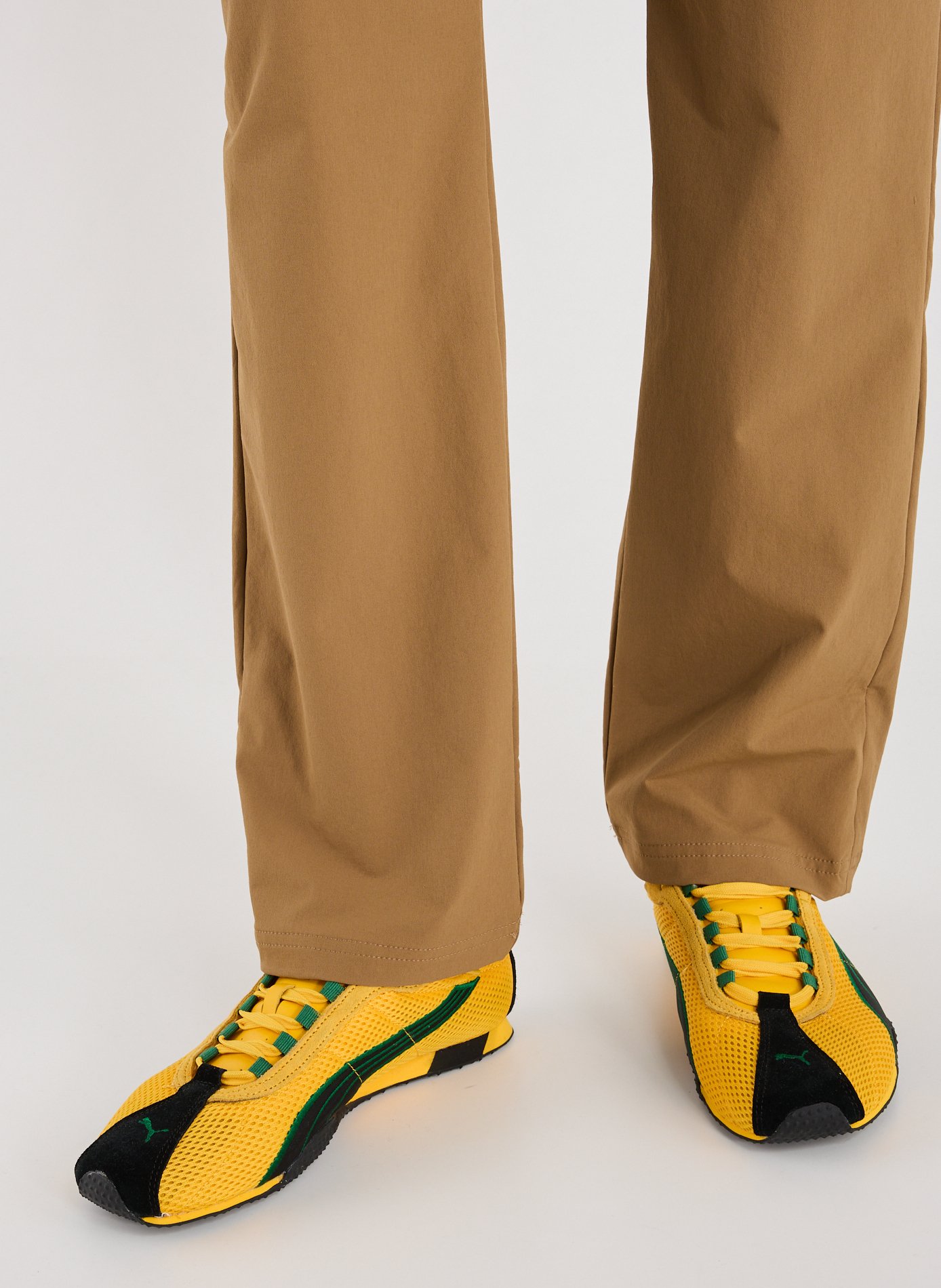 Bi-material sneakers PUMA Yellow