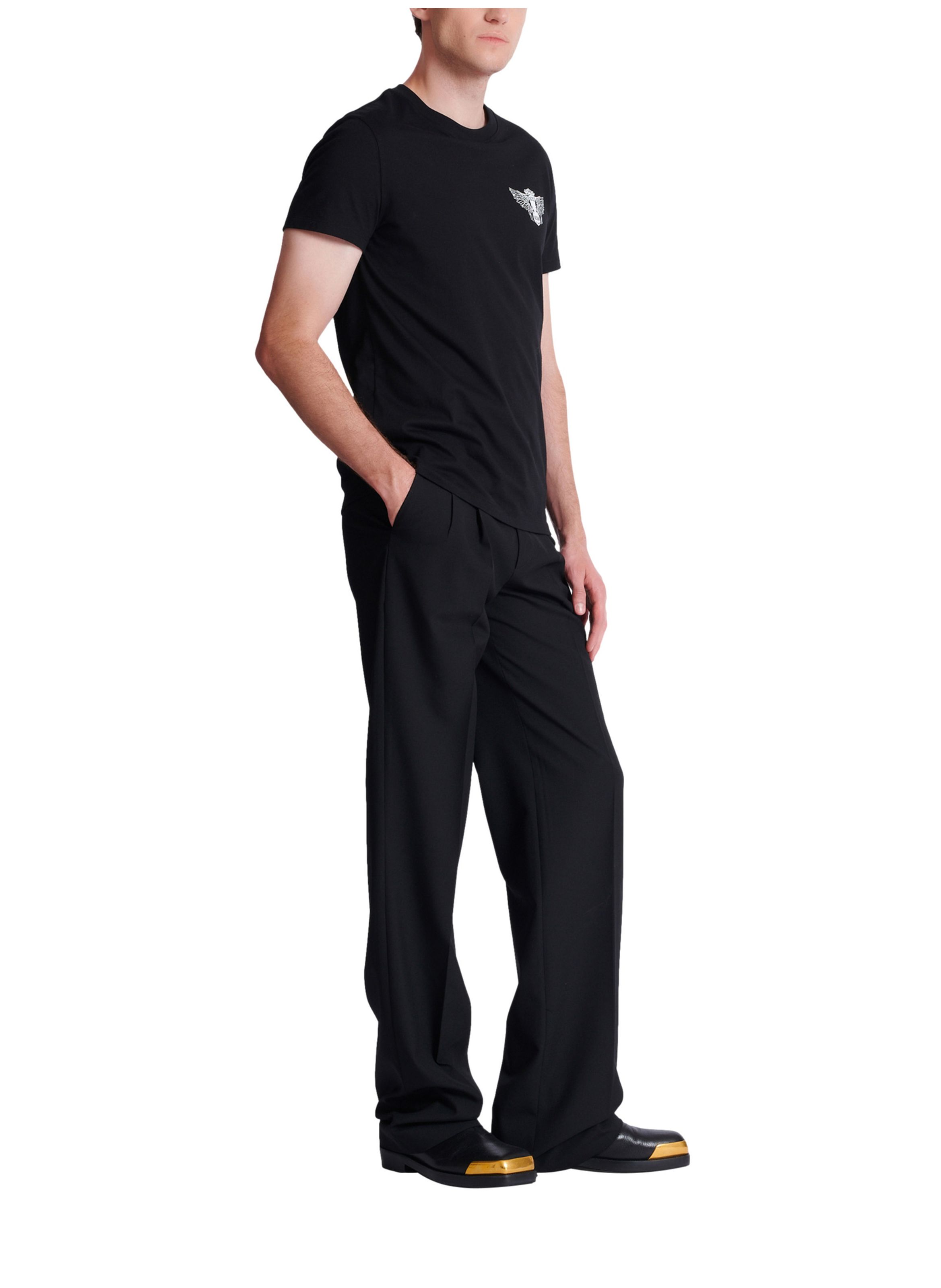 T-shirt à imprimé BALMAIN Noir