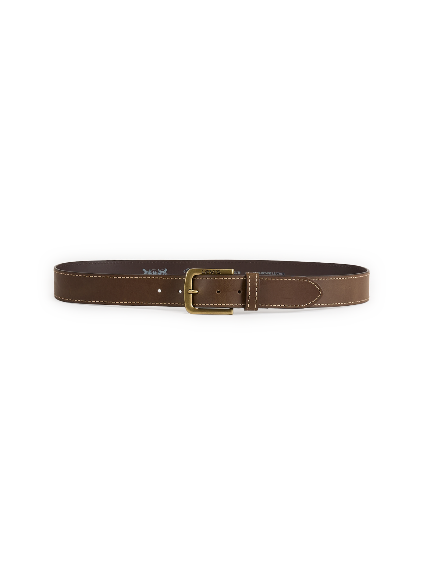 LEVIS ACCESSOIRES Leather Loire Belt Brown