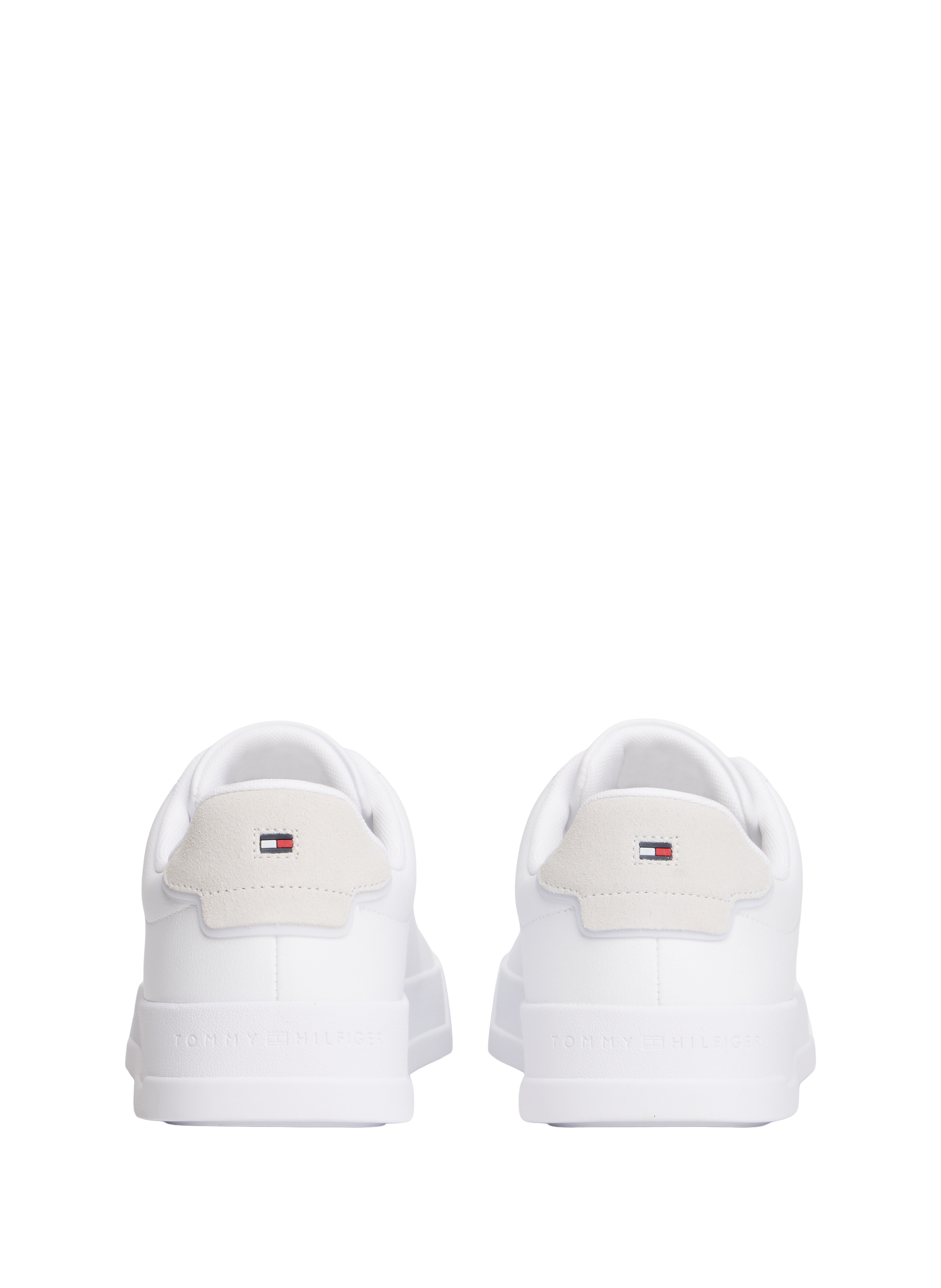 Low-top sneakers in smooth leather TOMMY HILFIGER White