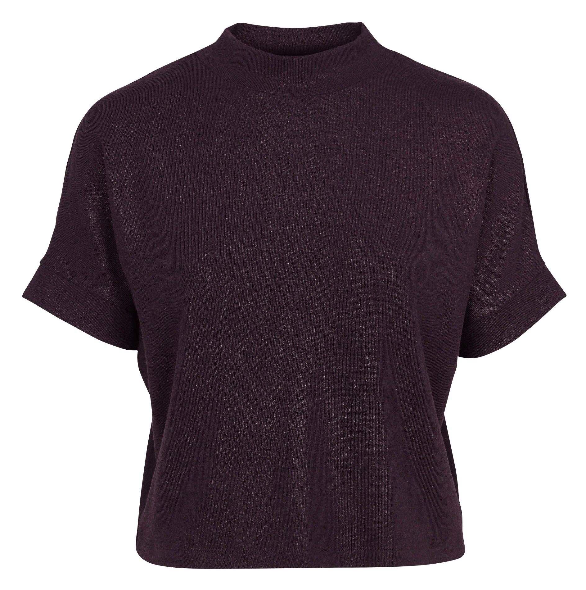 Top oversize col montant en maille IKKS Violet