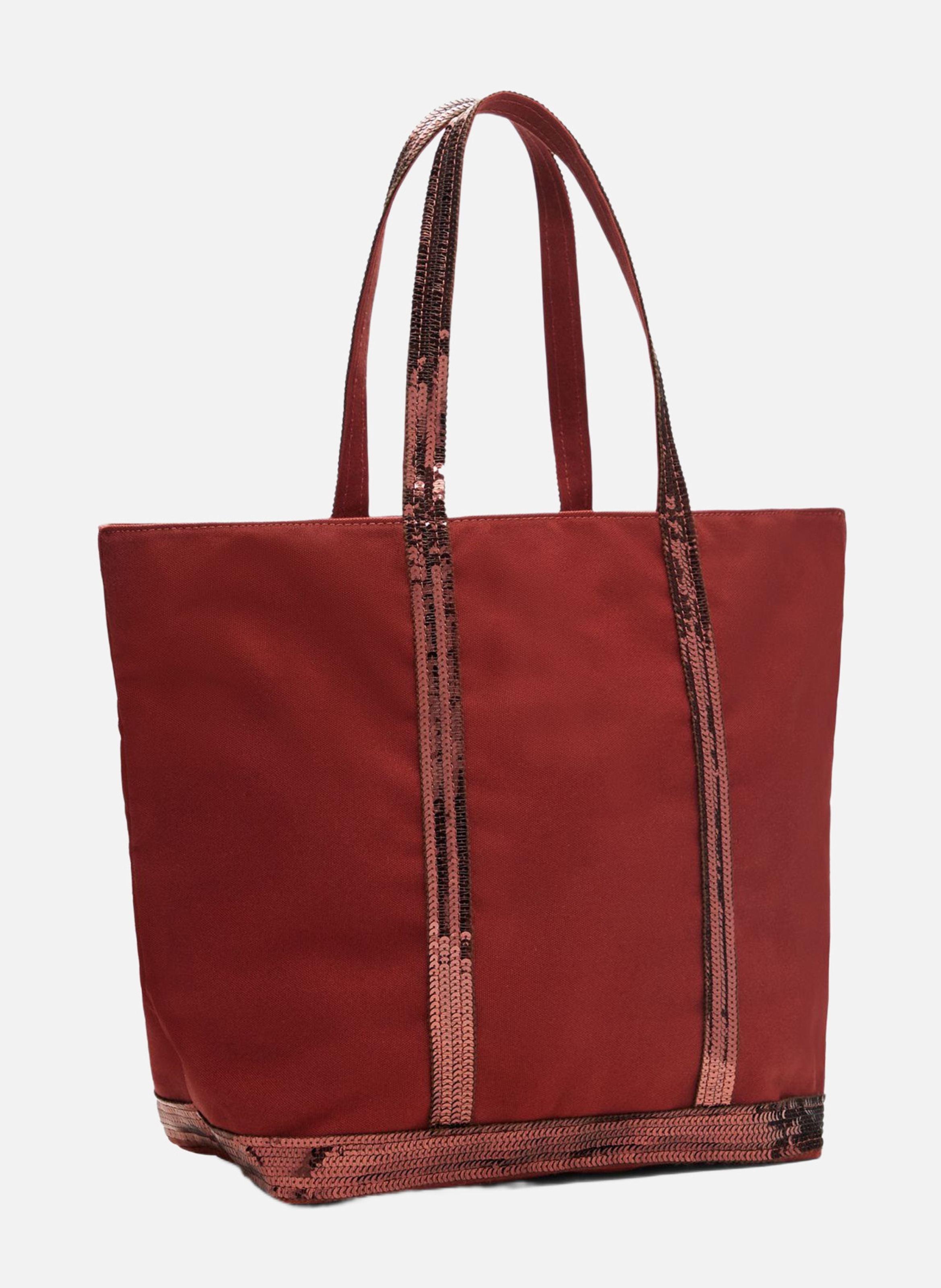 Cabas l zippé en toile VANESSA BRUNO Marron