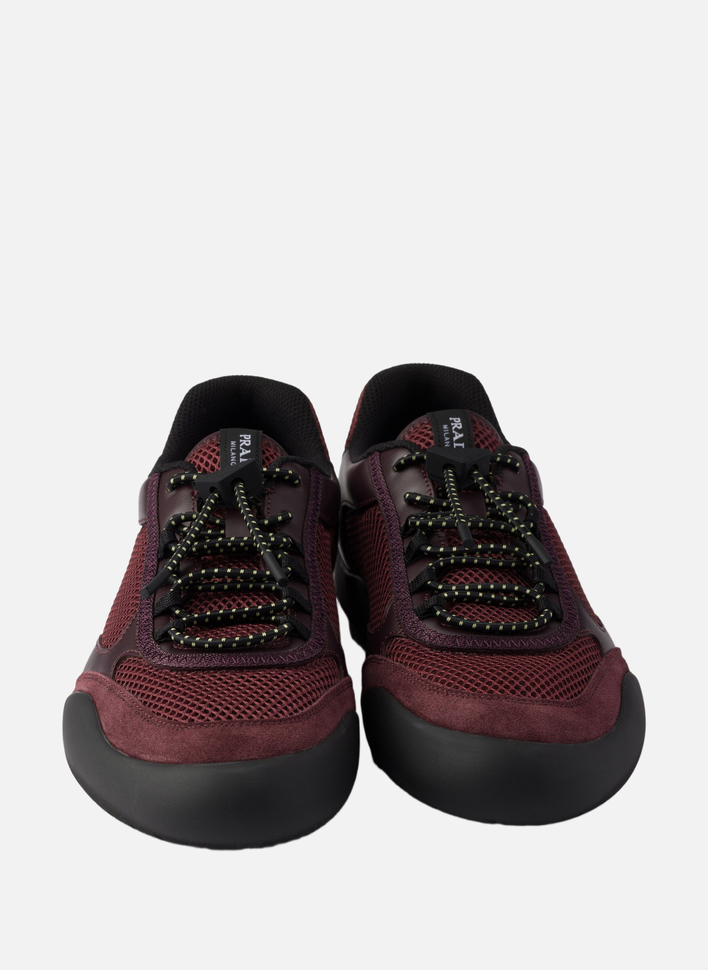 Baskets speedrock en mesh PRADA Rouge