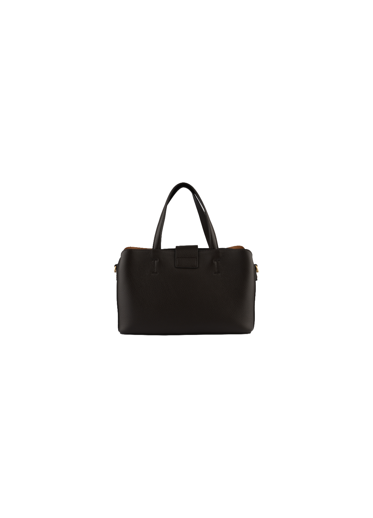 Cavalcade Daim | Sac porté épaule MM en cuir de vachette POURCHET Marron