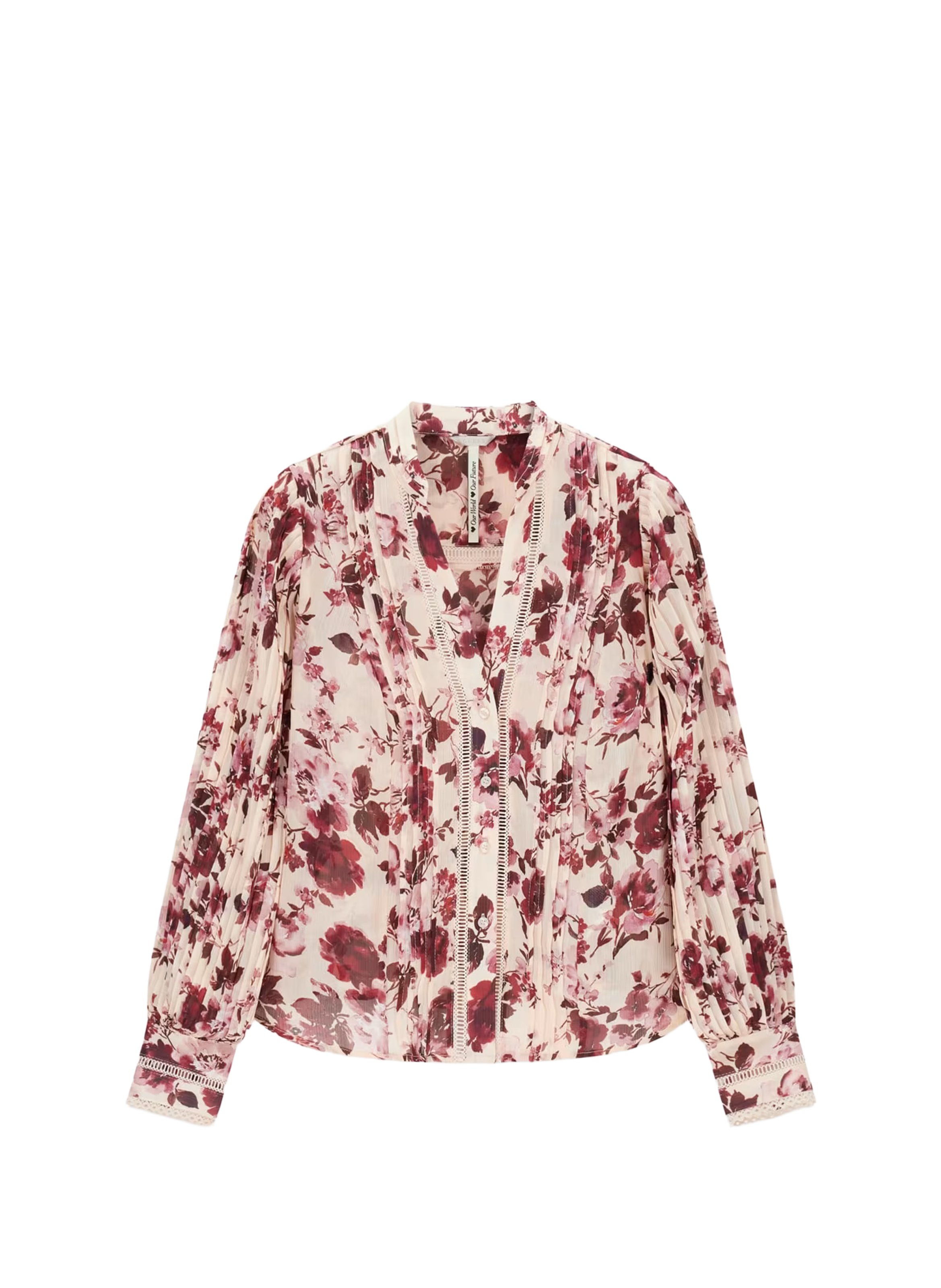 Chemise droite imprimée  GUESS Rose