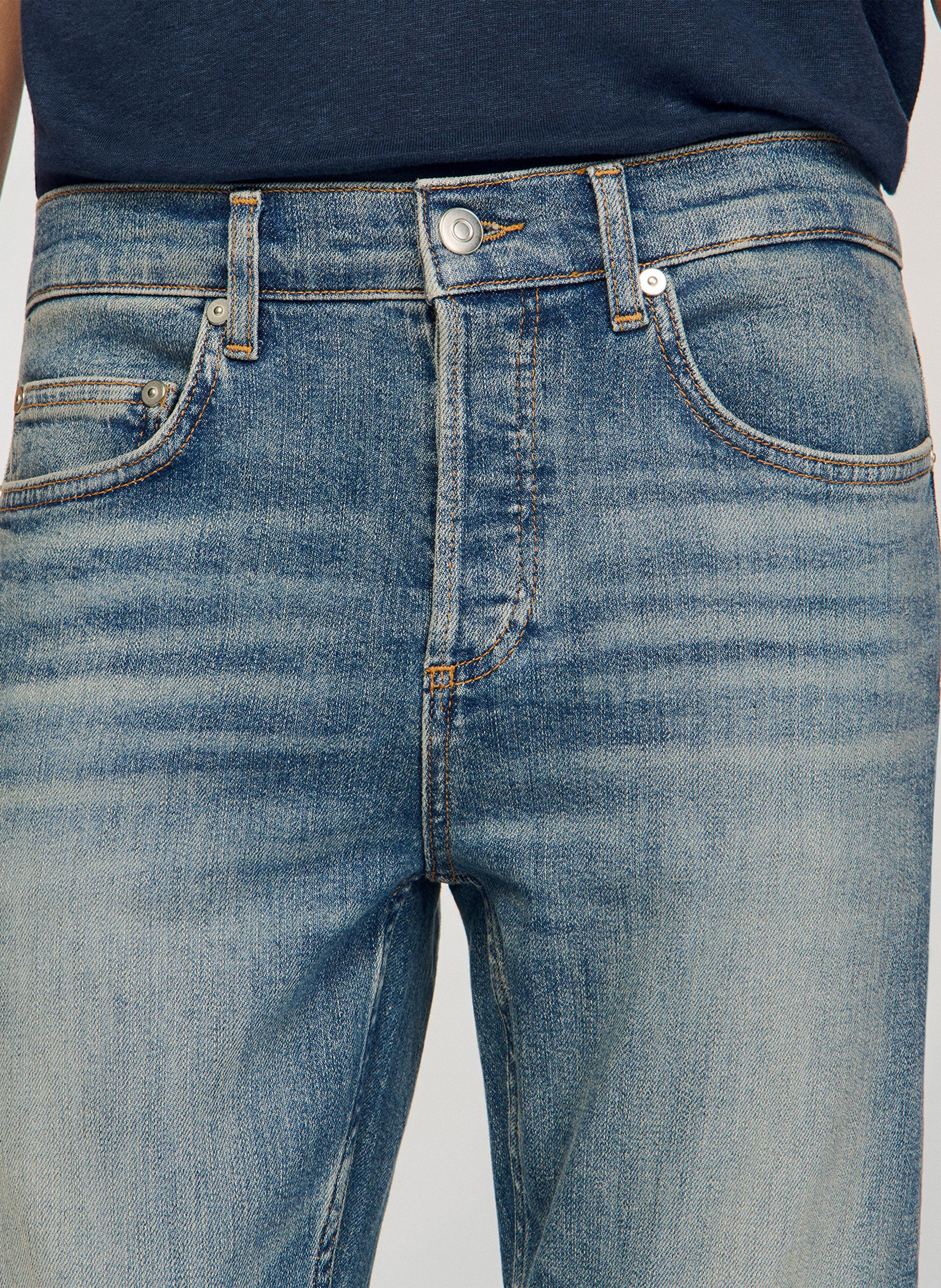 Jean slim en coton mélangé SANDRO Bleu