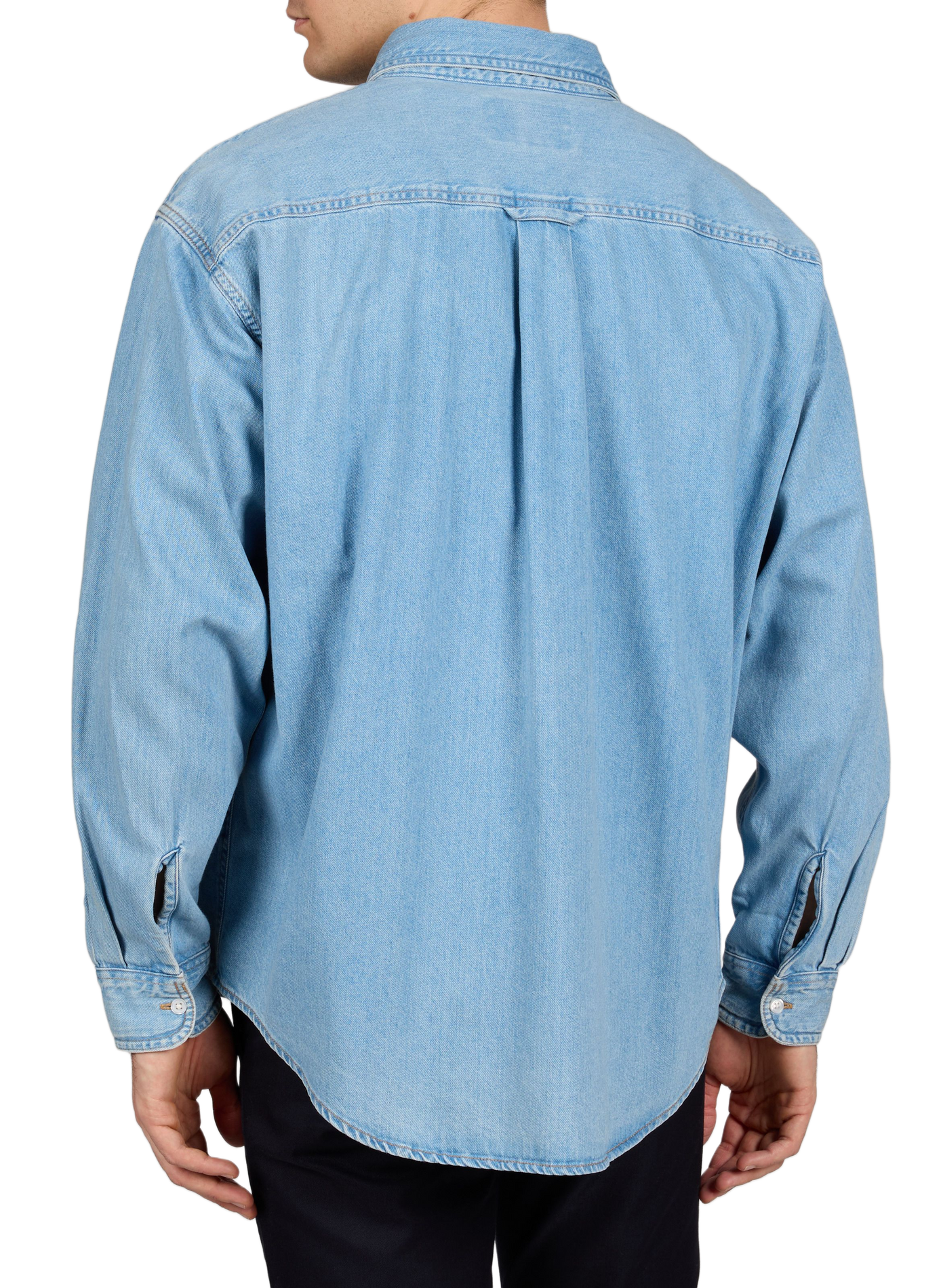 Chemise ample à logo en coton CARHARTT WIP Bleu