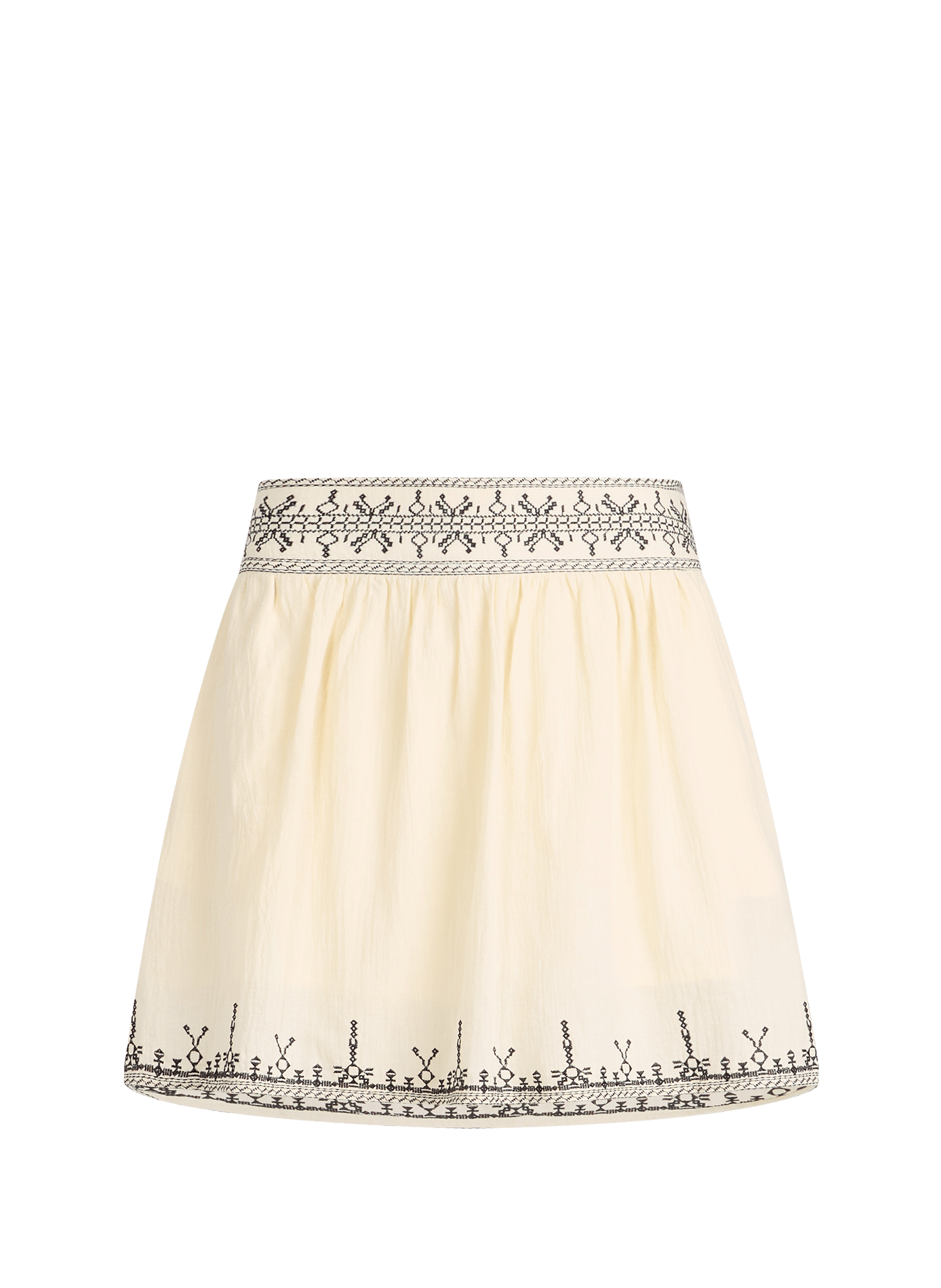 Jupe short Auralys en coton ARTLOVE Jaune