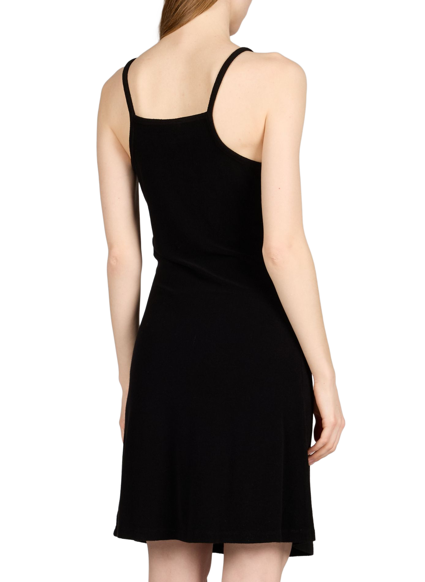 Robe courte encolure américaine COURRÈGES Noir