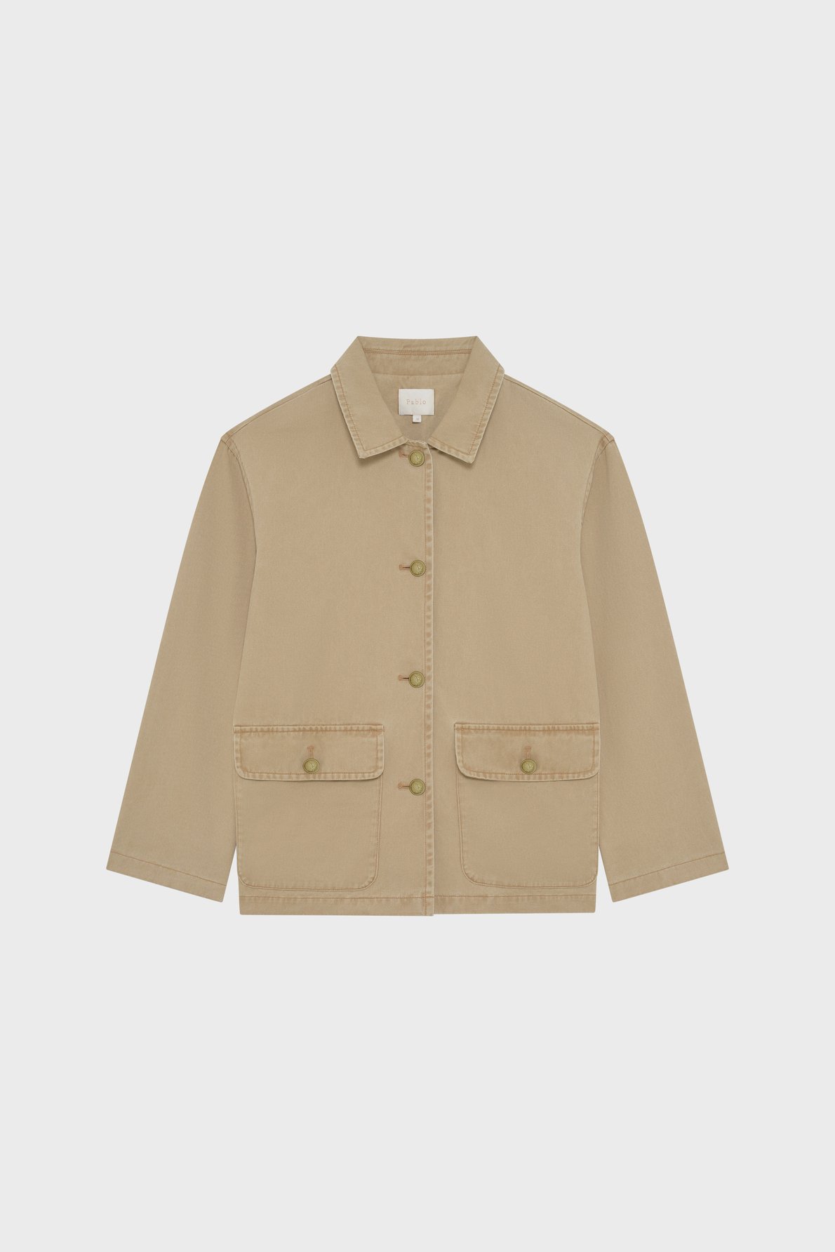 Veste droite en coton - marily PABLO Beige