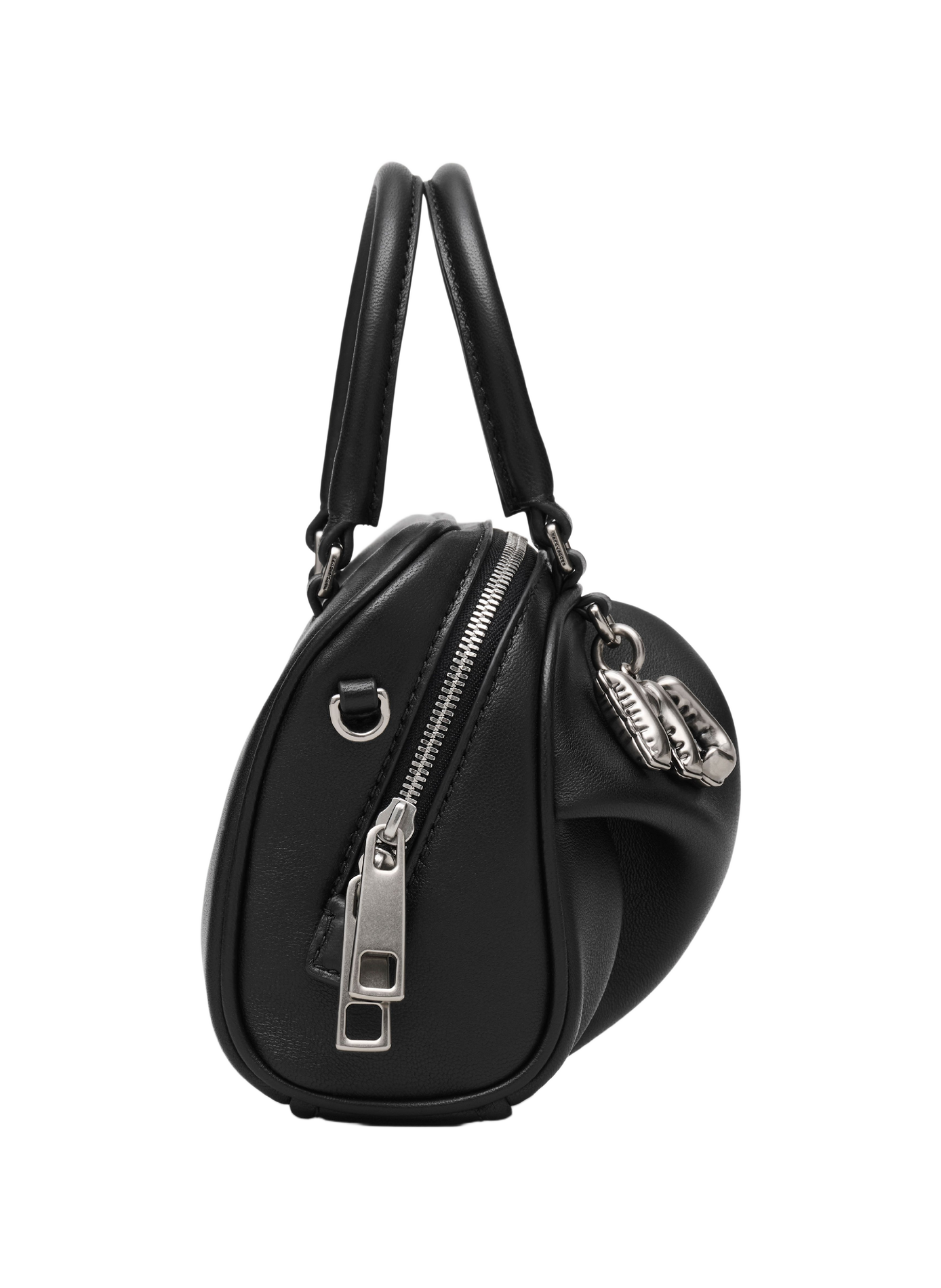 The Mini Wave Leather Crossbody Bag MARC JACOBS Black