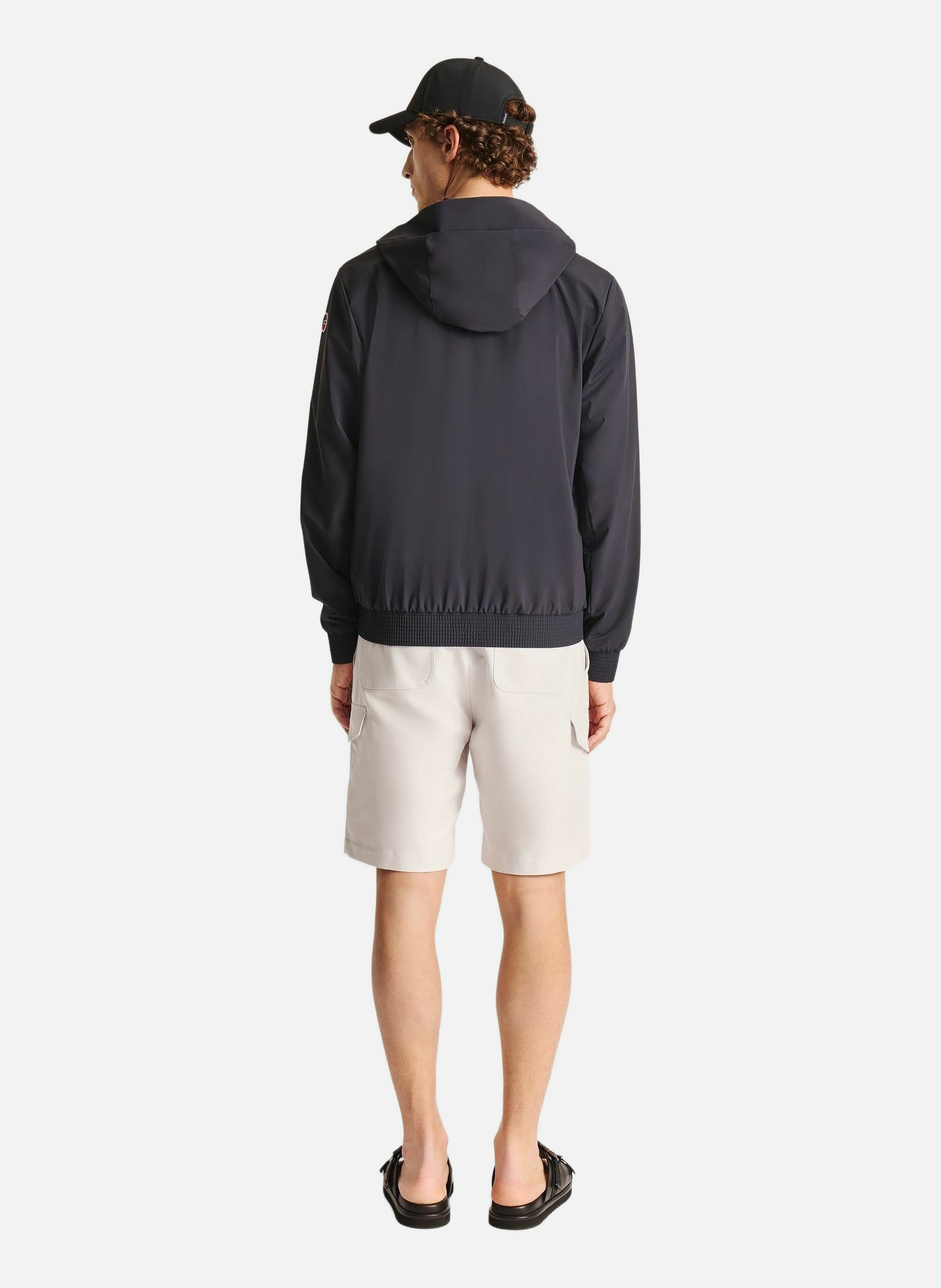 Veste gregor col capuche coupe regular FUSALP Bleu