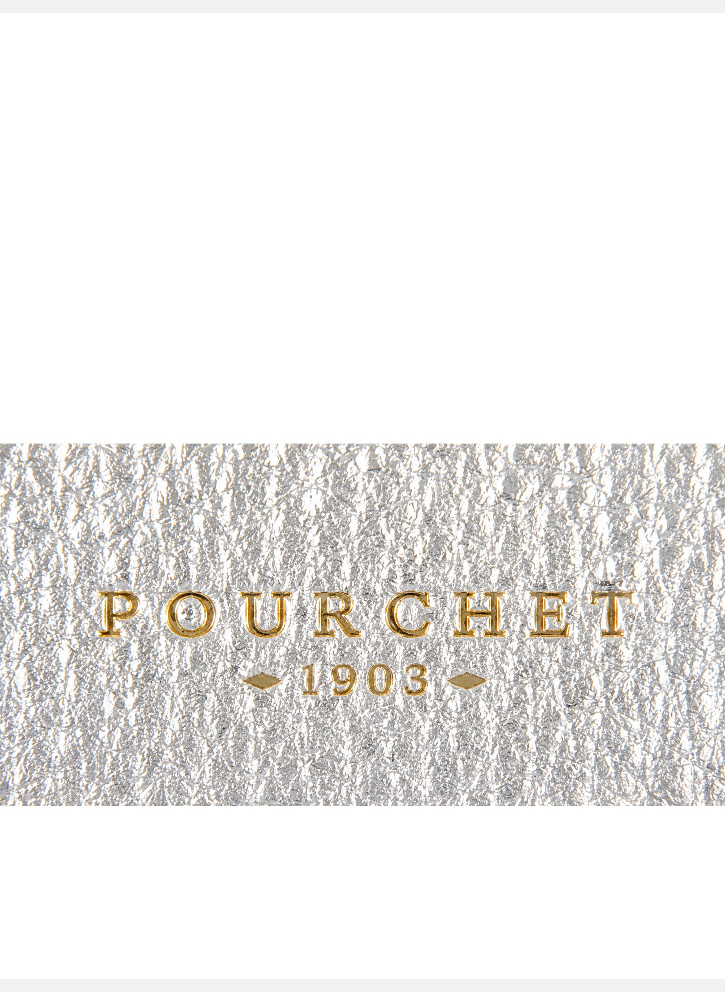 Club | porte-monnaie & porte-cartes en cuir de vachette POURCHET Argent