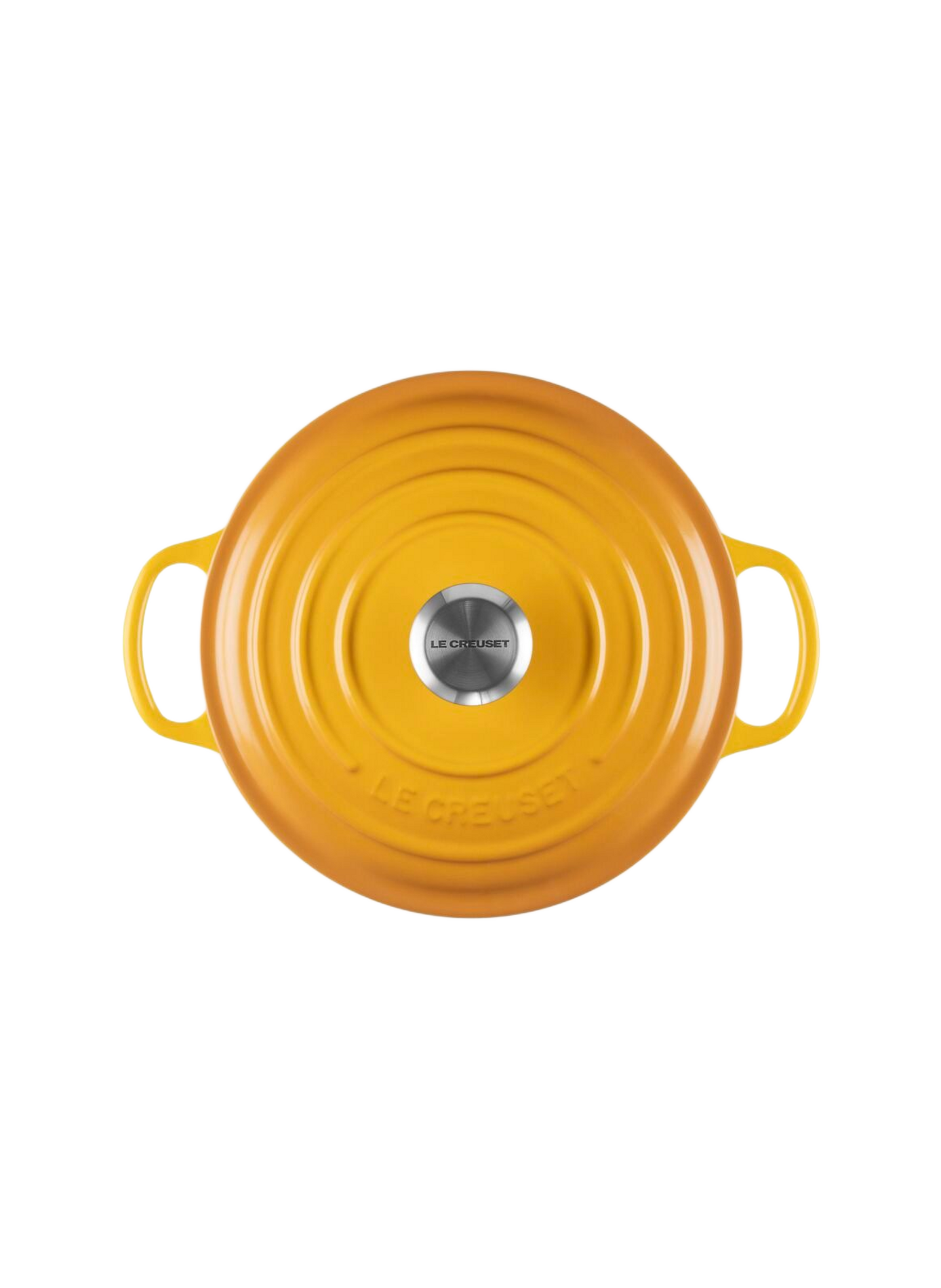 Runde emaillierte Gusseisen-Cocotte LE CREUSET Gelb