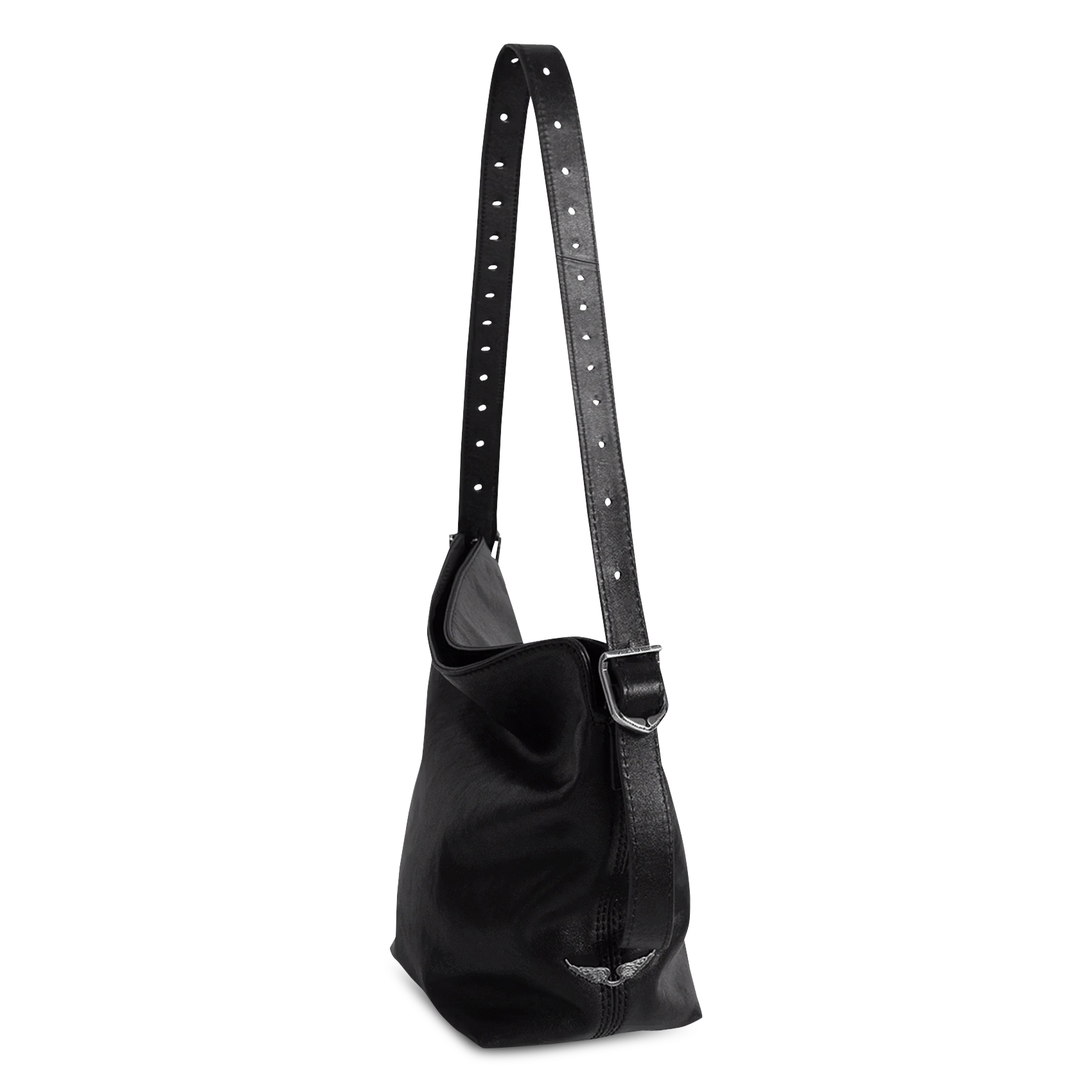 Sac bandoulière en cuir baby jane ZADIG&VOLTAIRE Noir