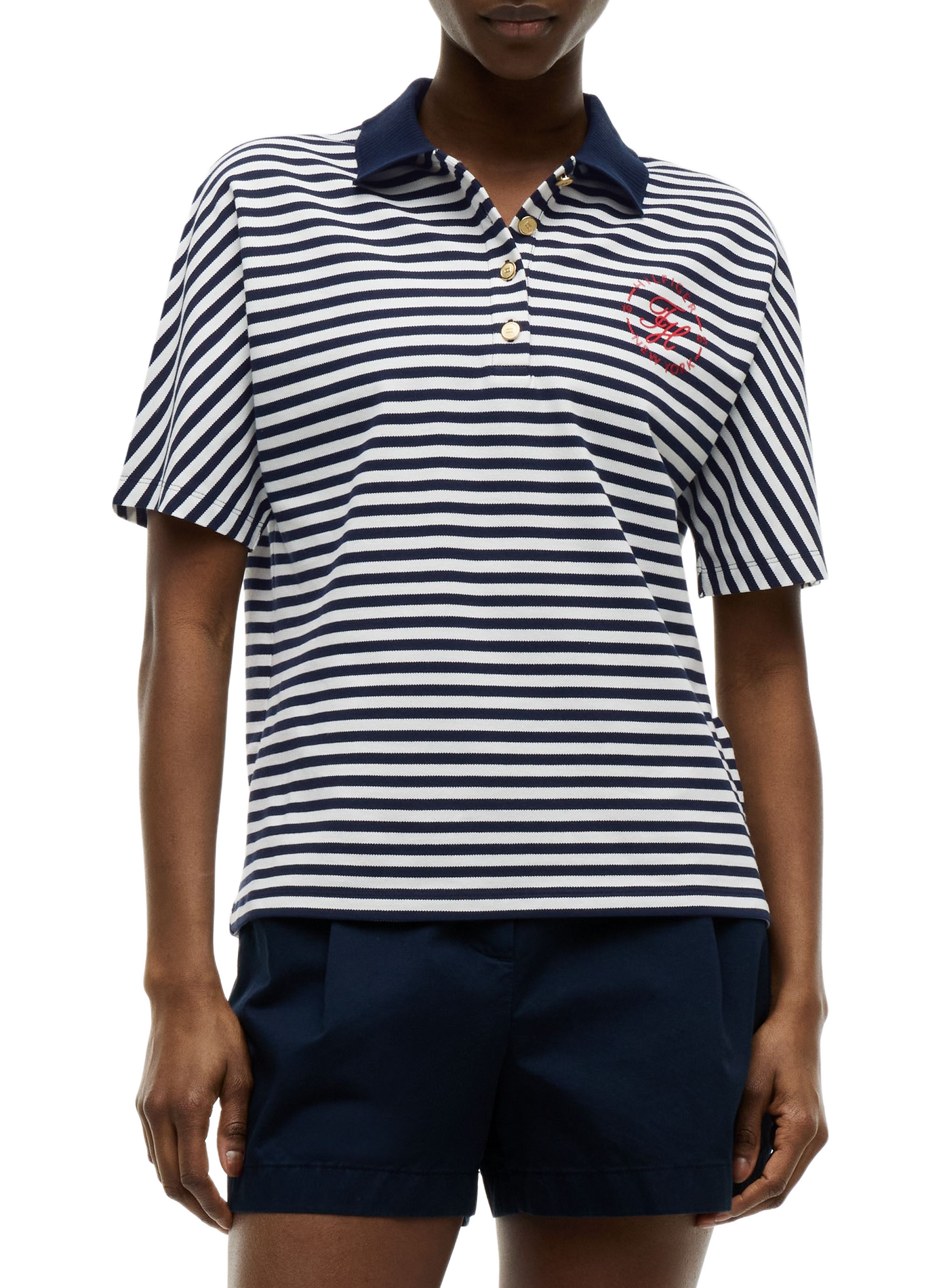 Cotton-blend polo shirt TOMMY HILFIGER Multicolour