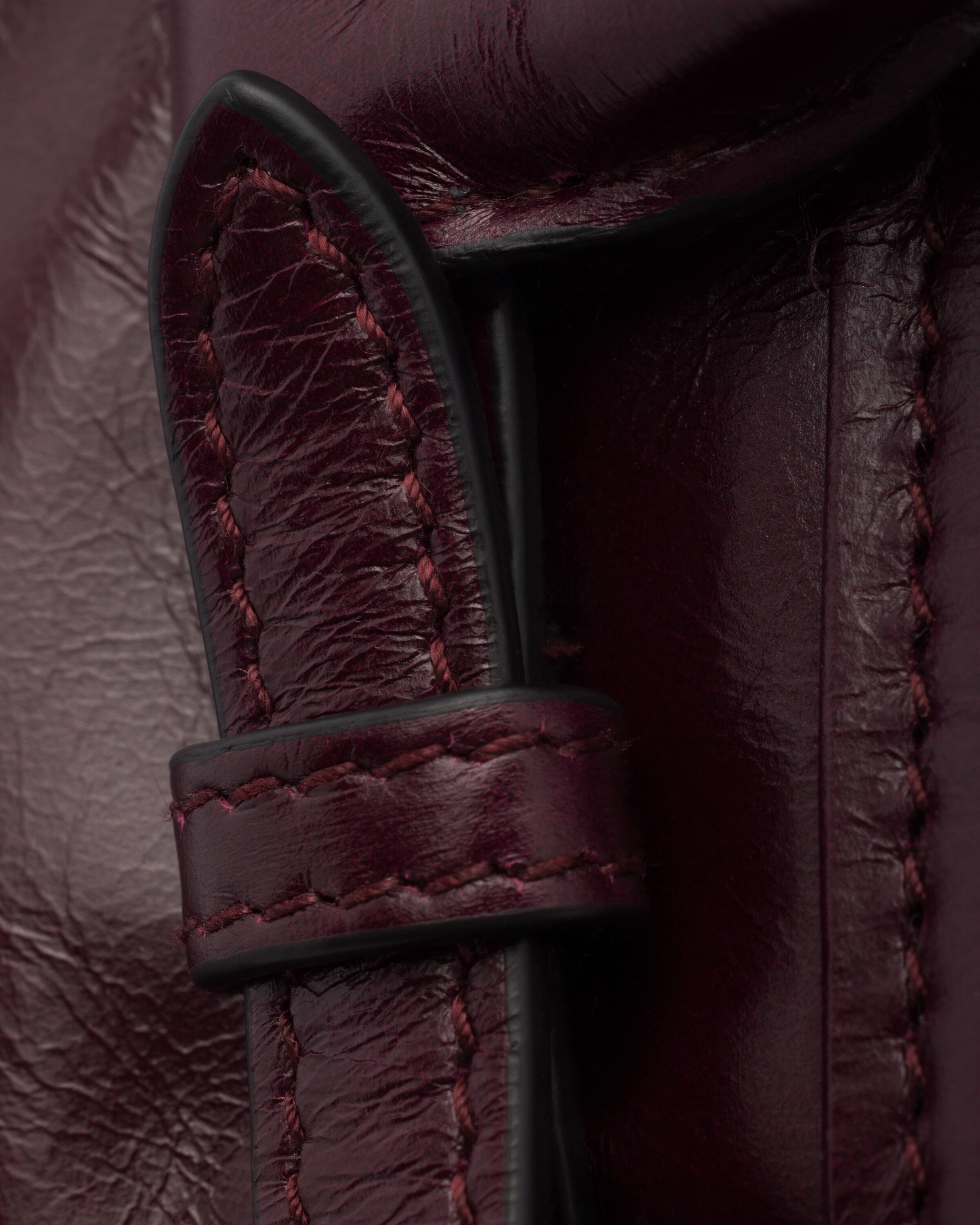 Mini sac prada bonnie en cuir PRADA Rouge