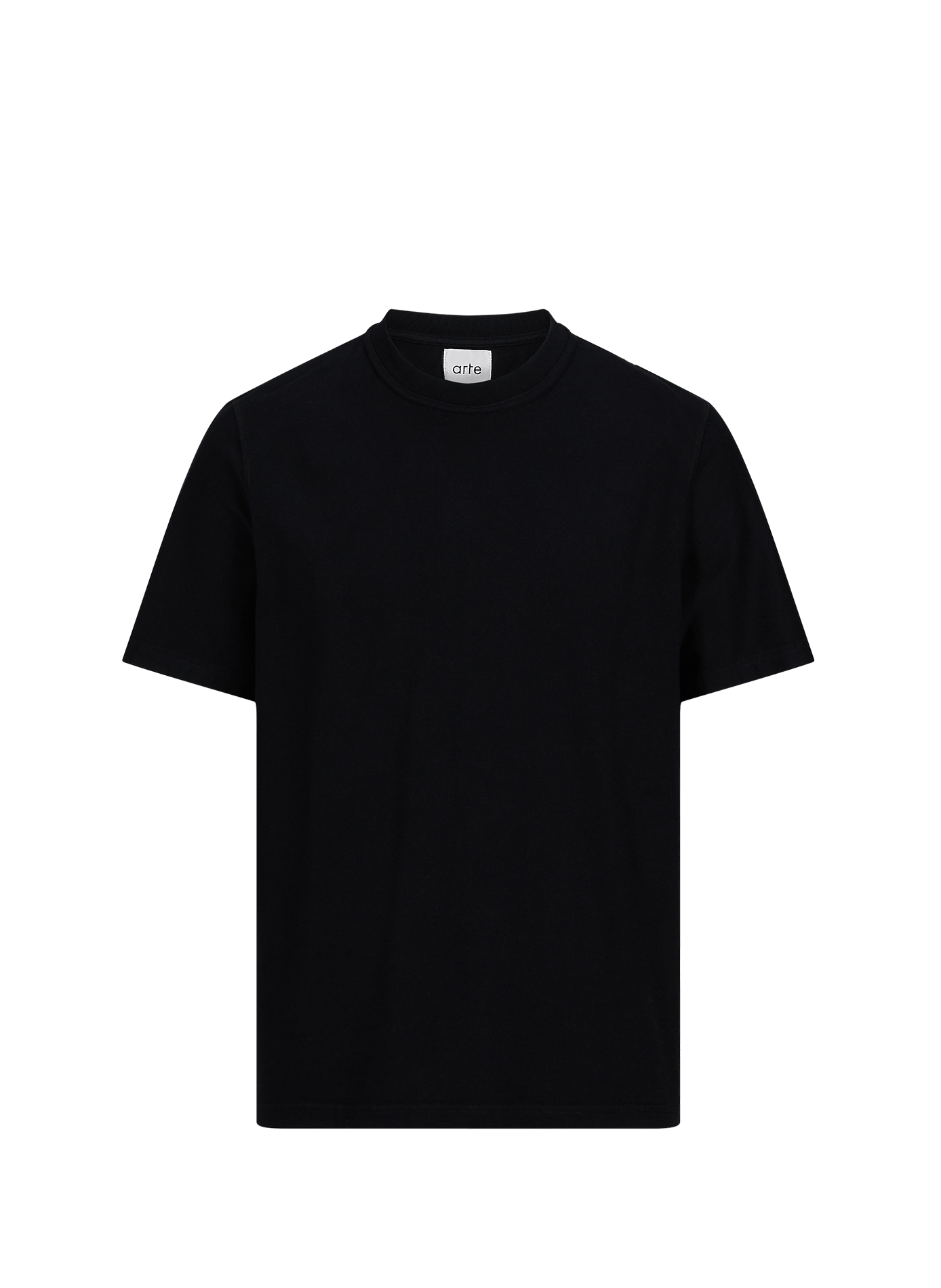 Camiseta recta con cuello redondo y estampado serigrafiado de algodón ARTE ANTWERP Negro