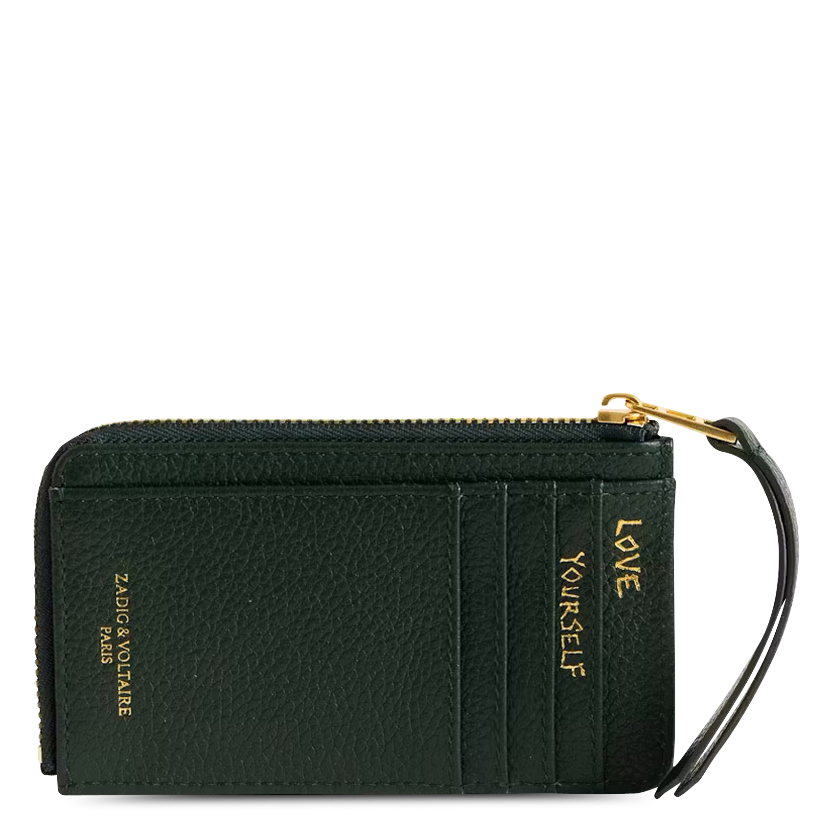 Porte-cartes en cuir zv card ZADIG&VOLTAIRE Vert