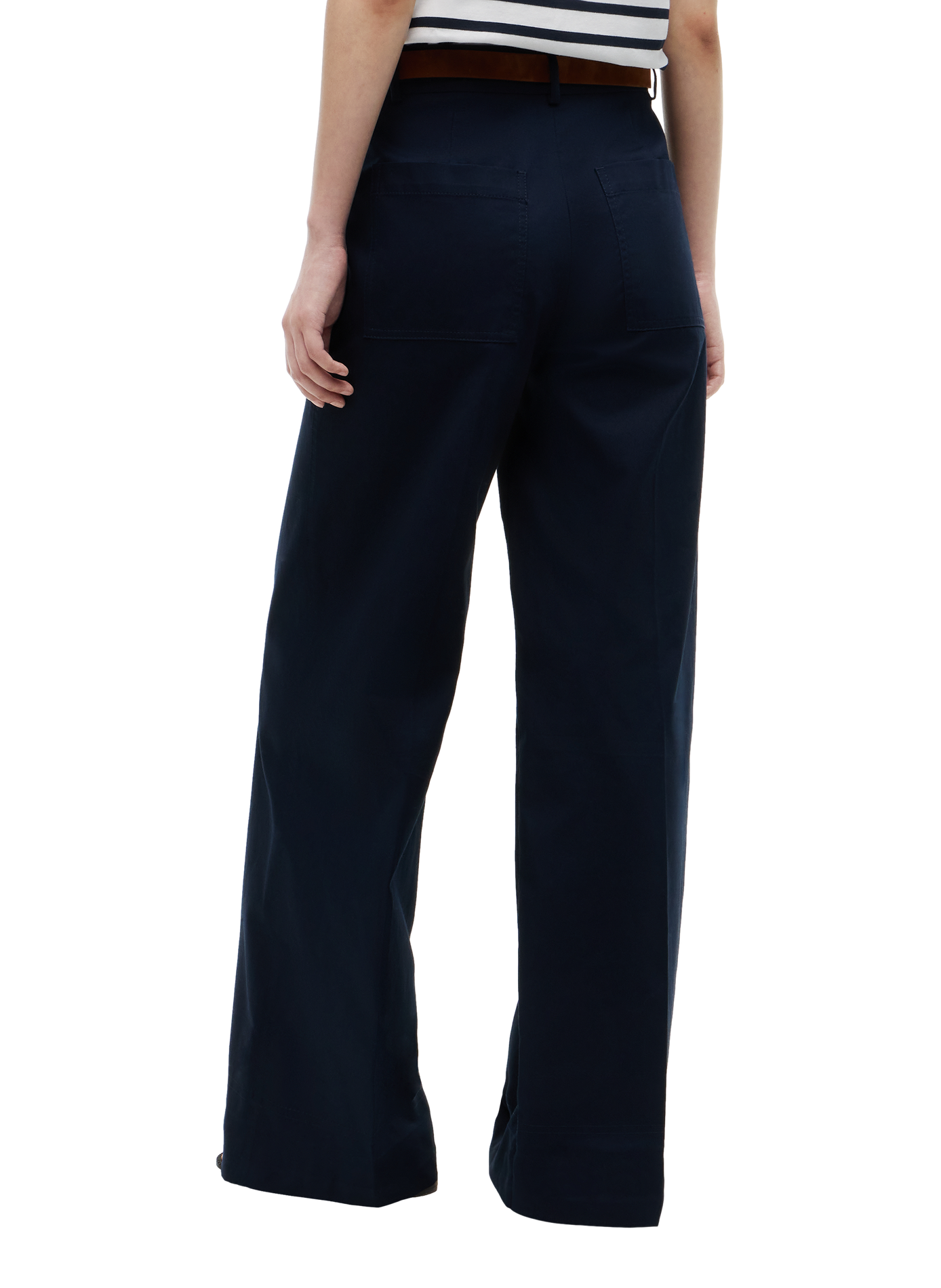 Pantalon chino ample en coton TOMMY HILFIGER Bleu
