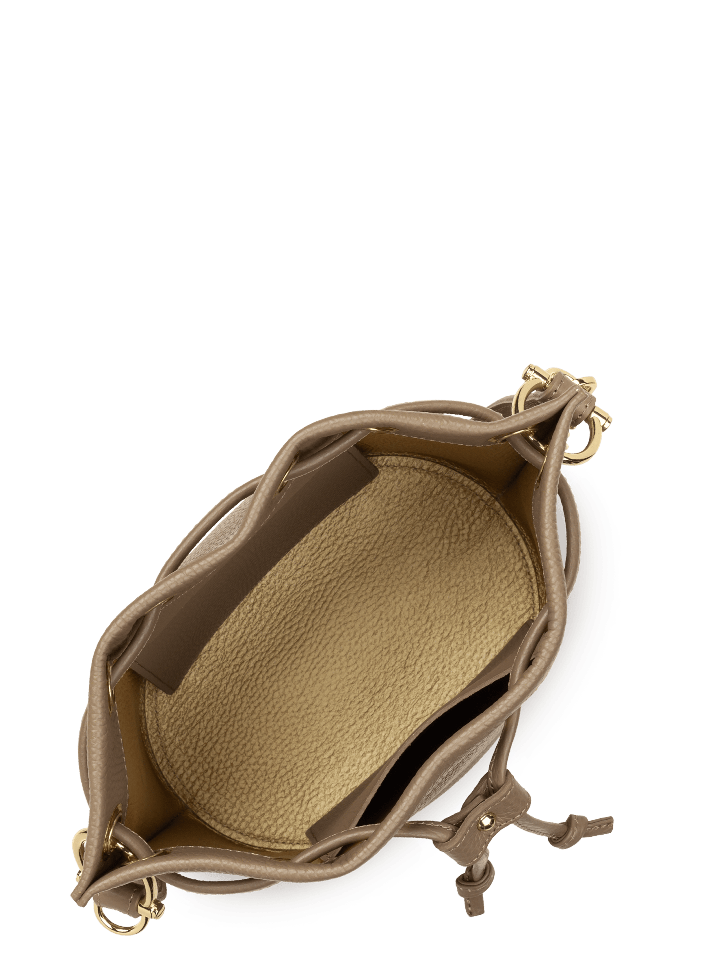 Petit sac bourse - alba double LANCASTER Marron