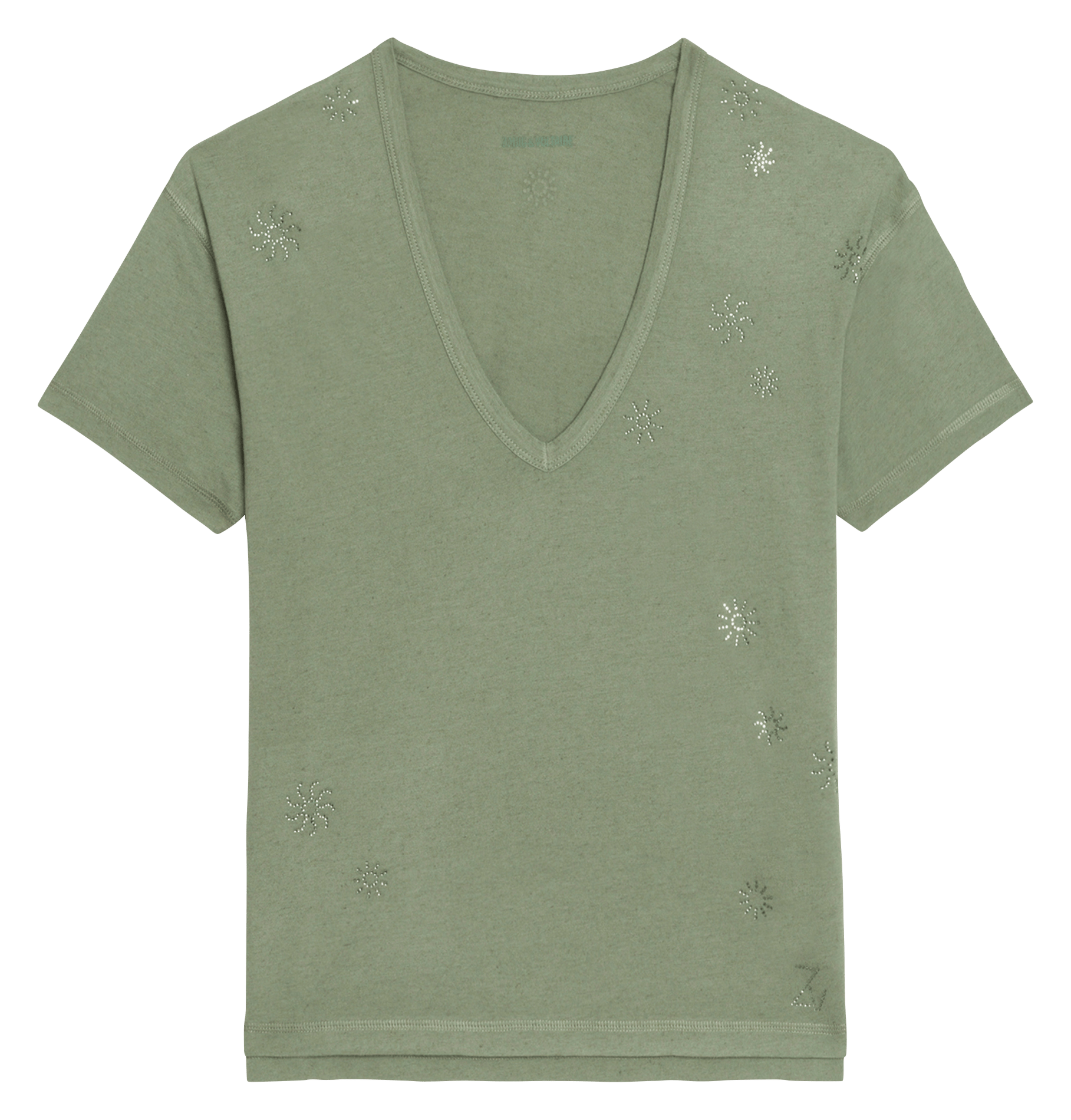 Tee-shirt col v marta ZADIG&VOLTAIRE Vert