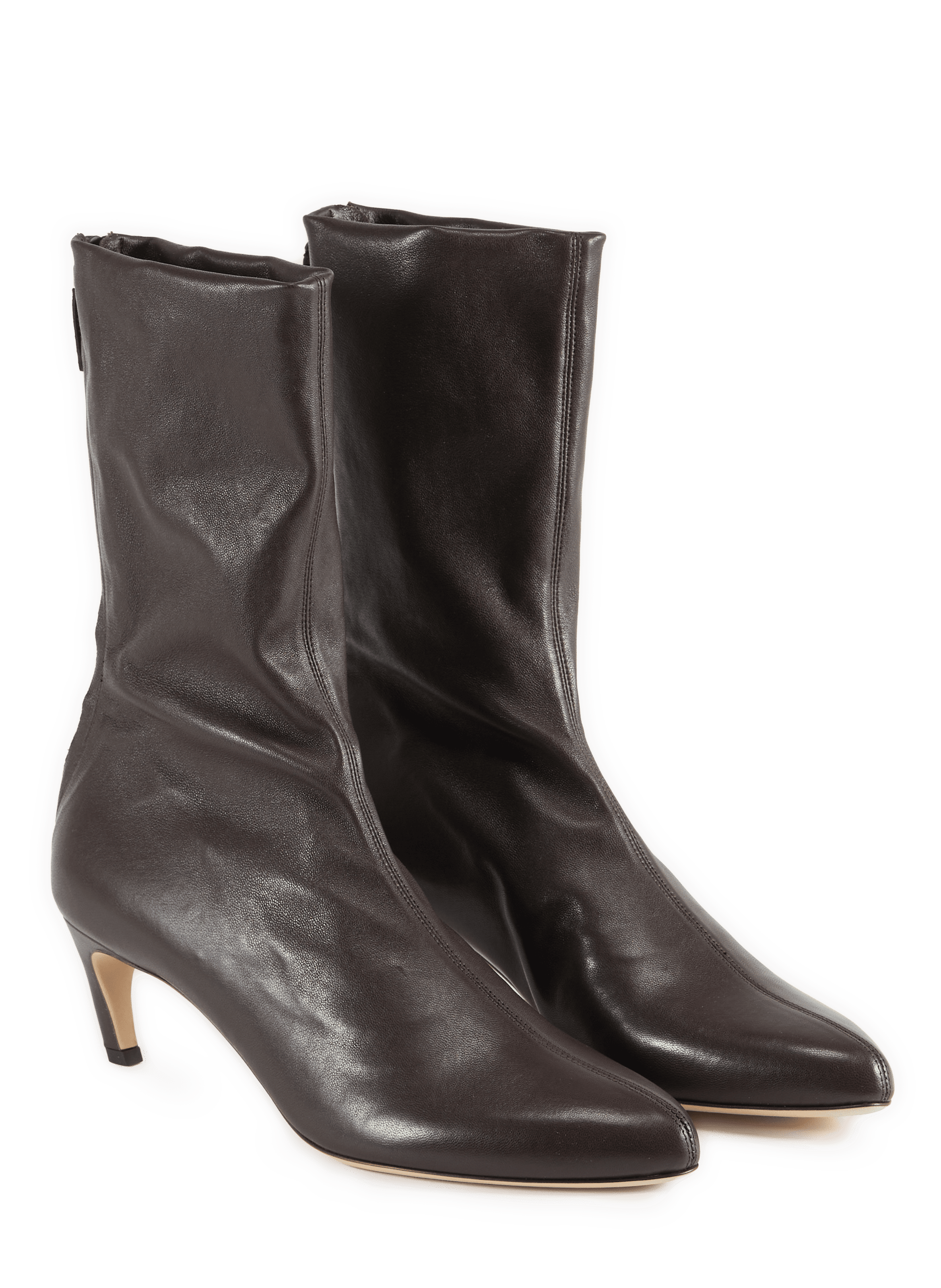 Leather ankle boots VICTORIA BECKHAM Brown