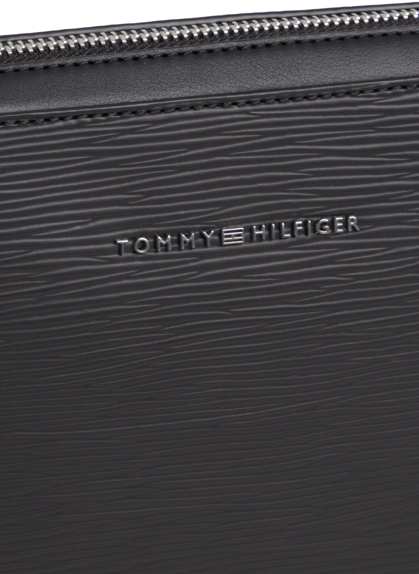 Plain zip pouch TOMMY HILFIGER Black