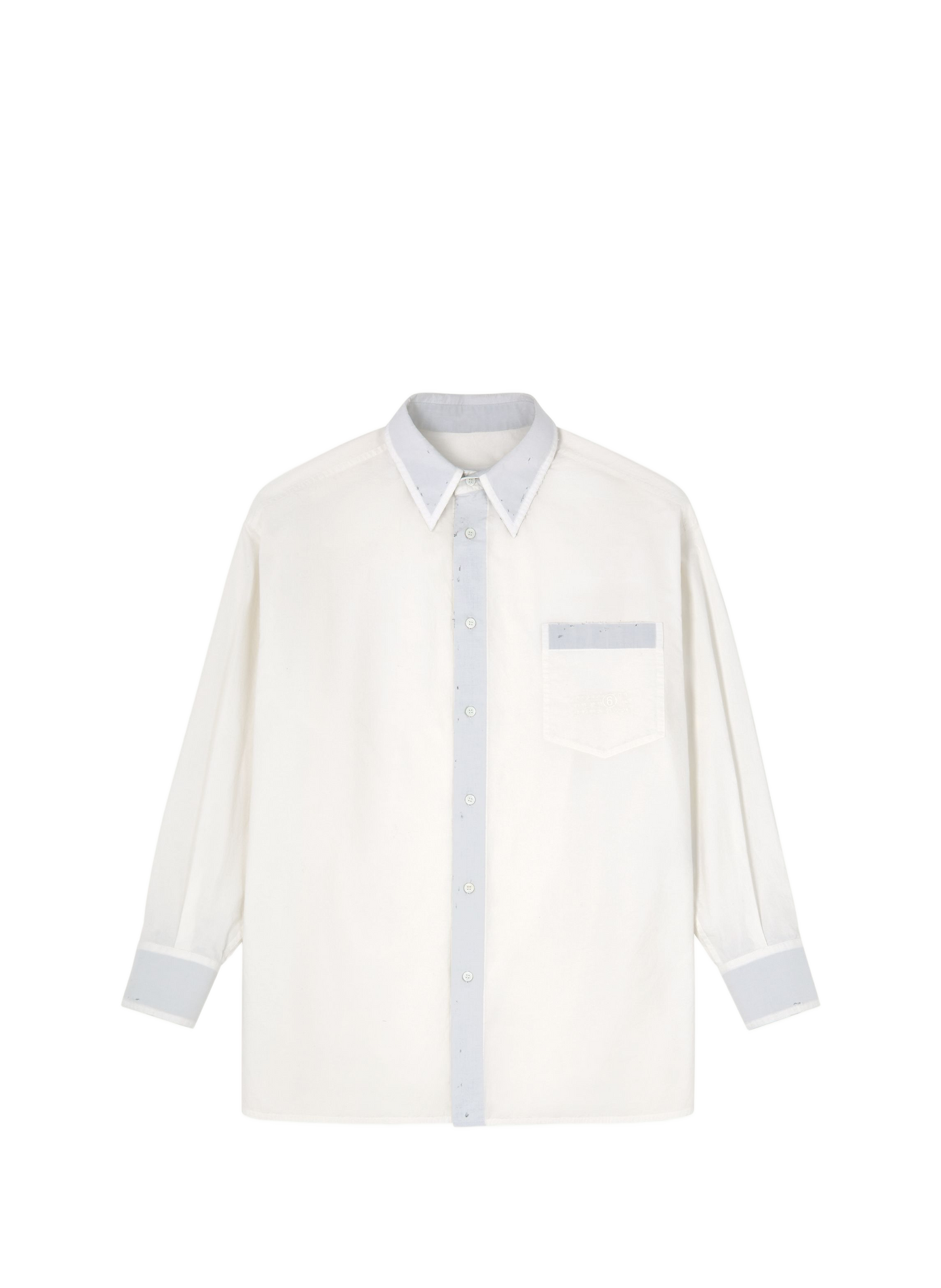 Chemise ample unie en coton MAISON MARGIELA Noir