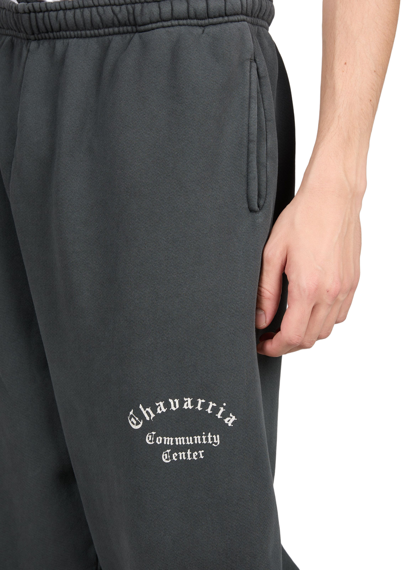 Plain oversized cotton joggers WILLY CHAVARRIA Grey