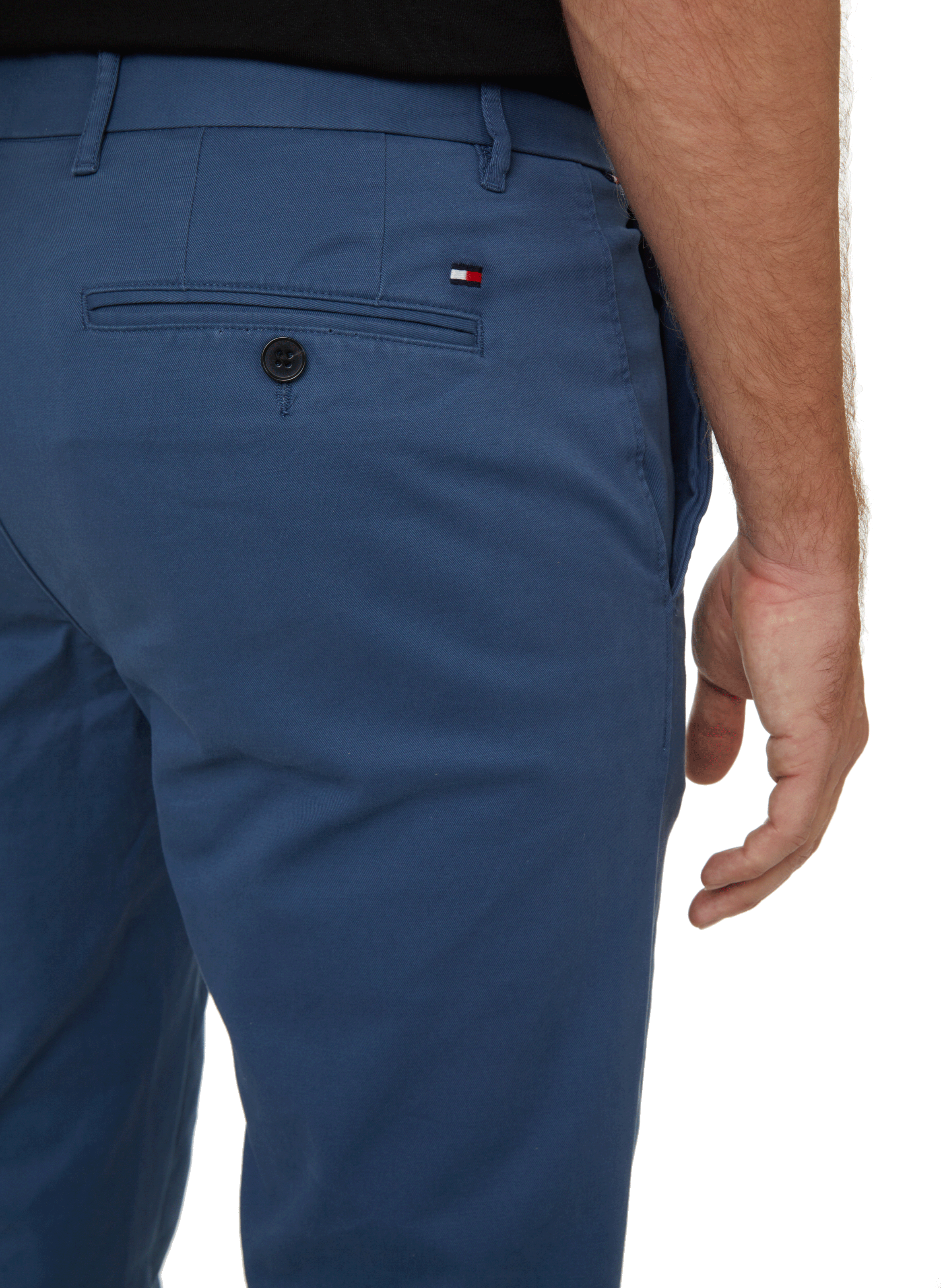 Pantalon droit Denton en coton mélangé | Bleu TOMMY HILFIGER Homme