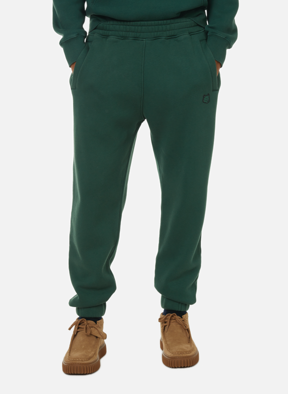 MAISON KITSUNÉ Pantalon de survêtement en coton Vert