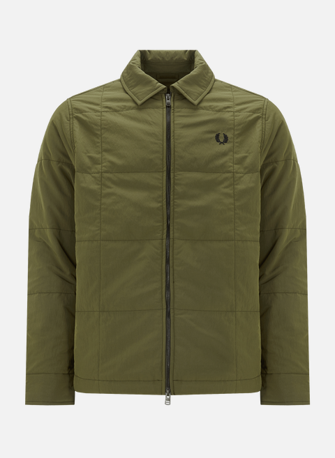Green quilted jacketFRED PERRY 