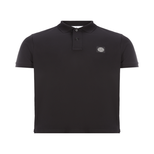 Stone Island Cotton Polo Shirt In Black