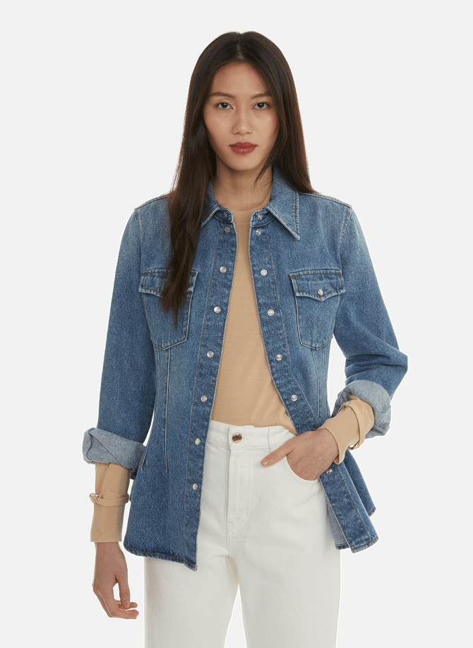 Fitted cotton and hemp shirt CHLOÉ