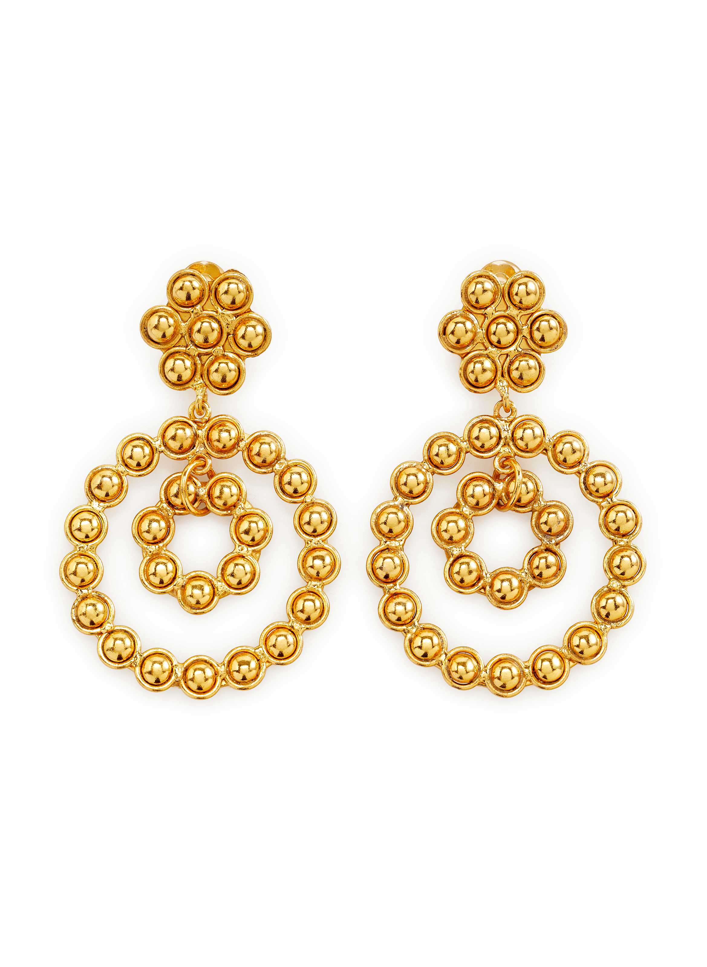 Flower Candies earrings SYLVIA TOLEDANO Golden