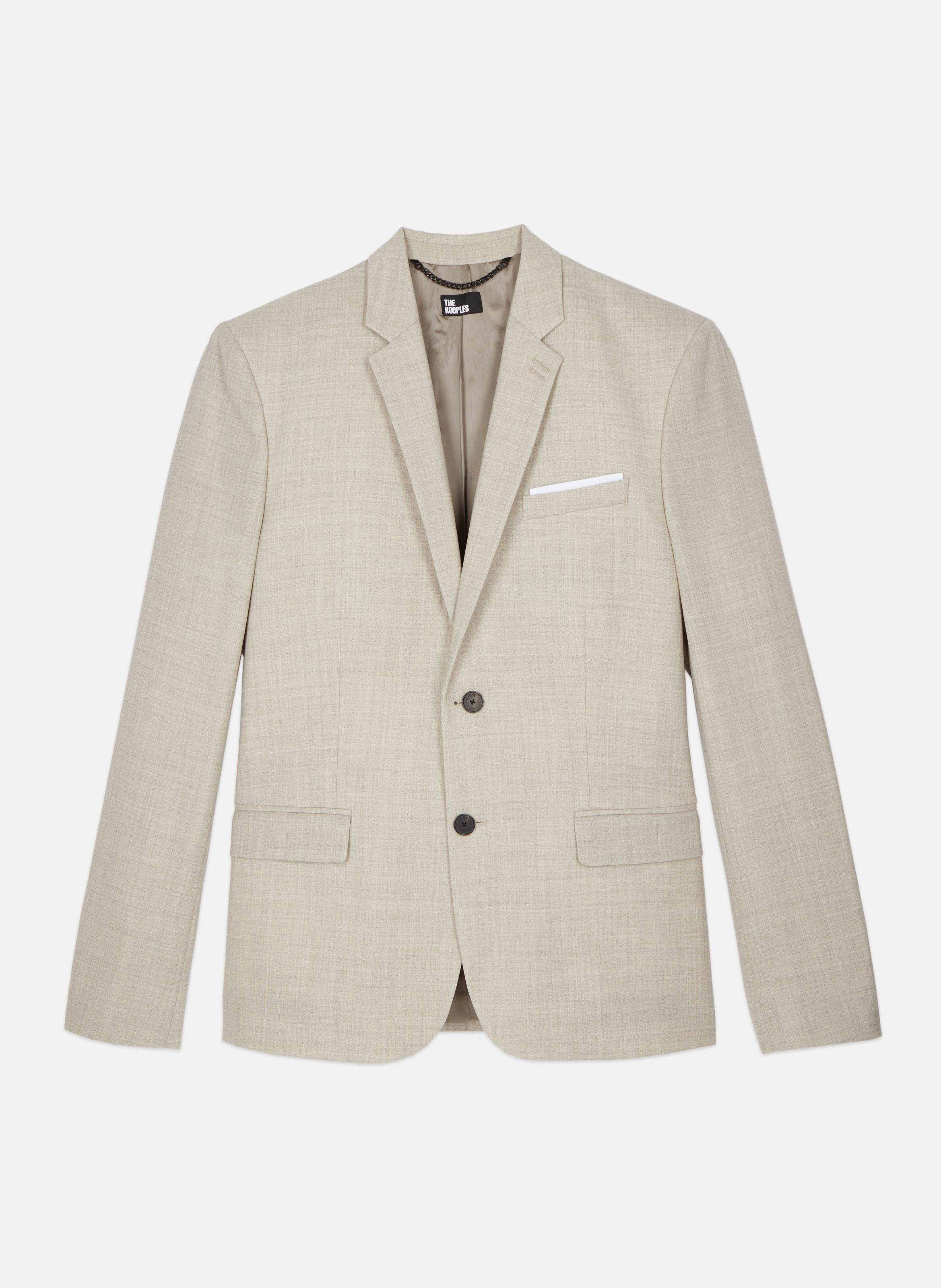 Veste de costume en laine coupe ajustée THE KOOPLES Beige